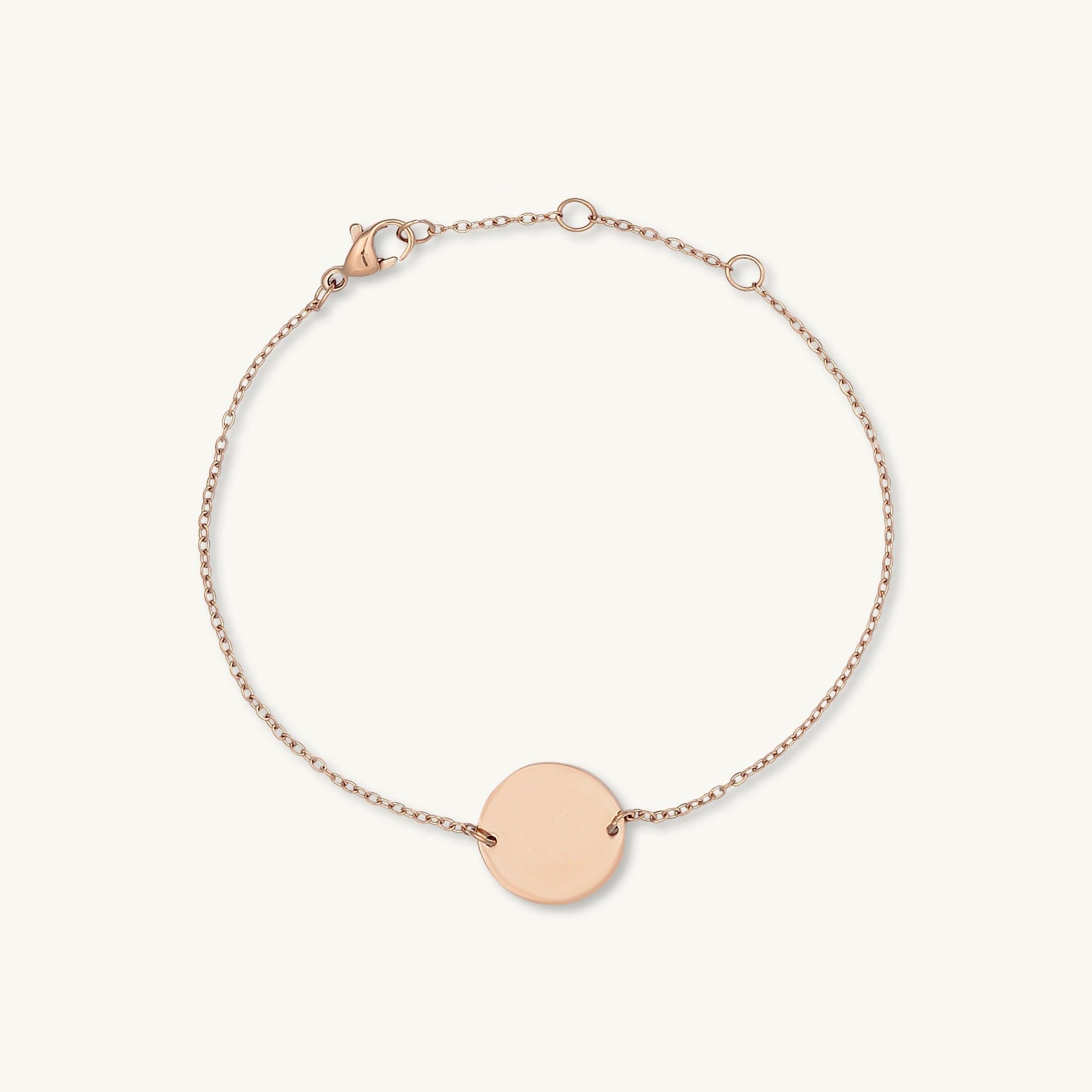 Medallion Disc Engraved Personalised Bracelet - Camile & Stone