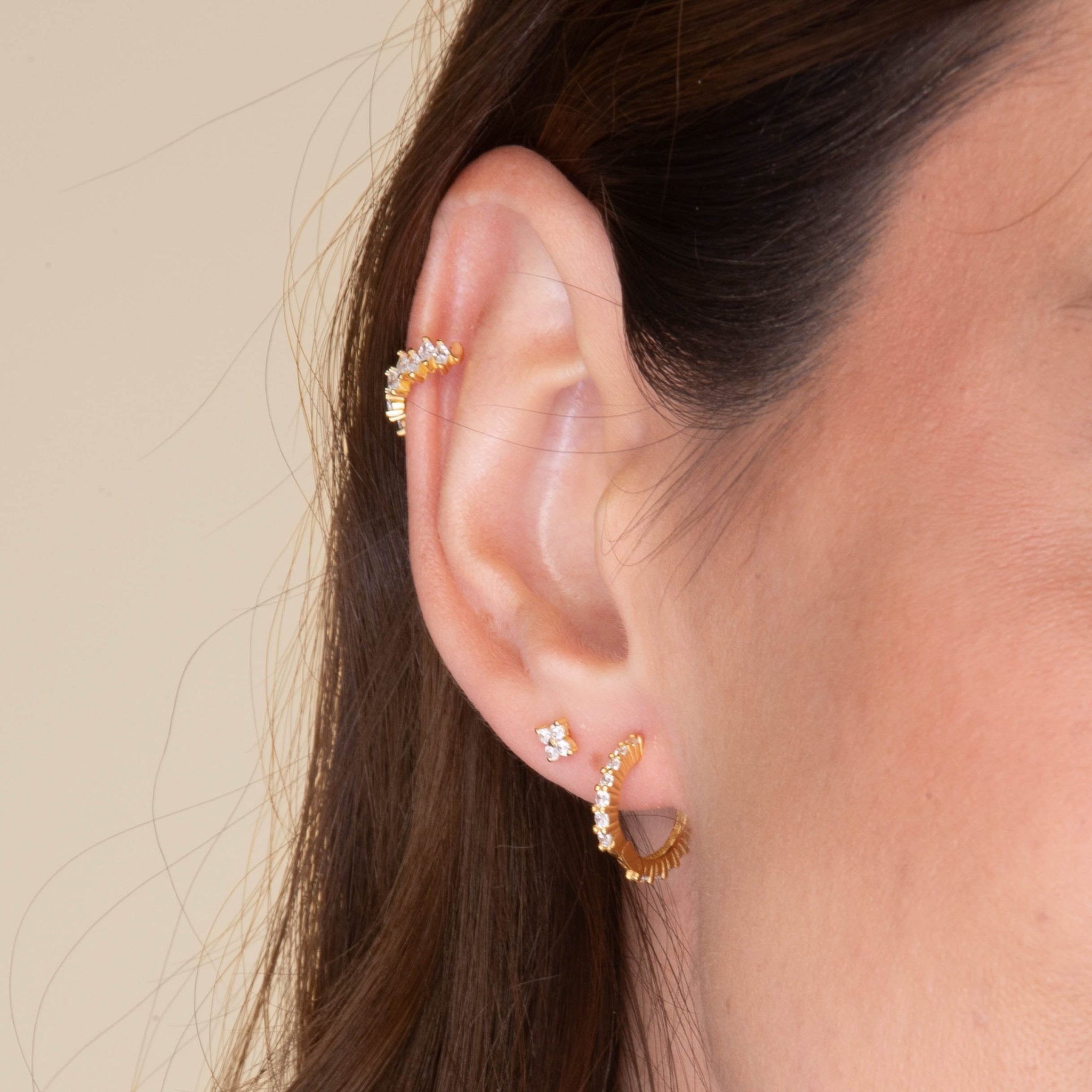 Mini Sapphire Huggie Earrings - Camile & Stone