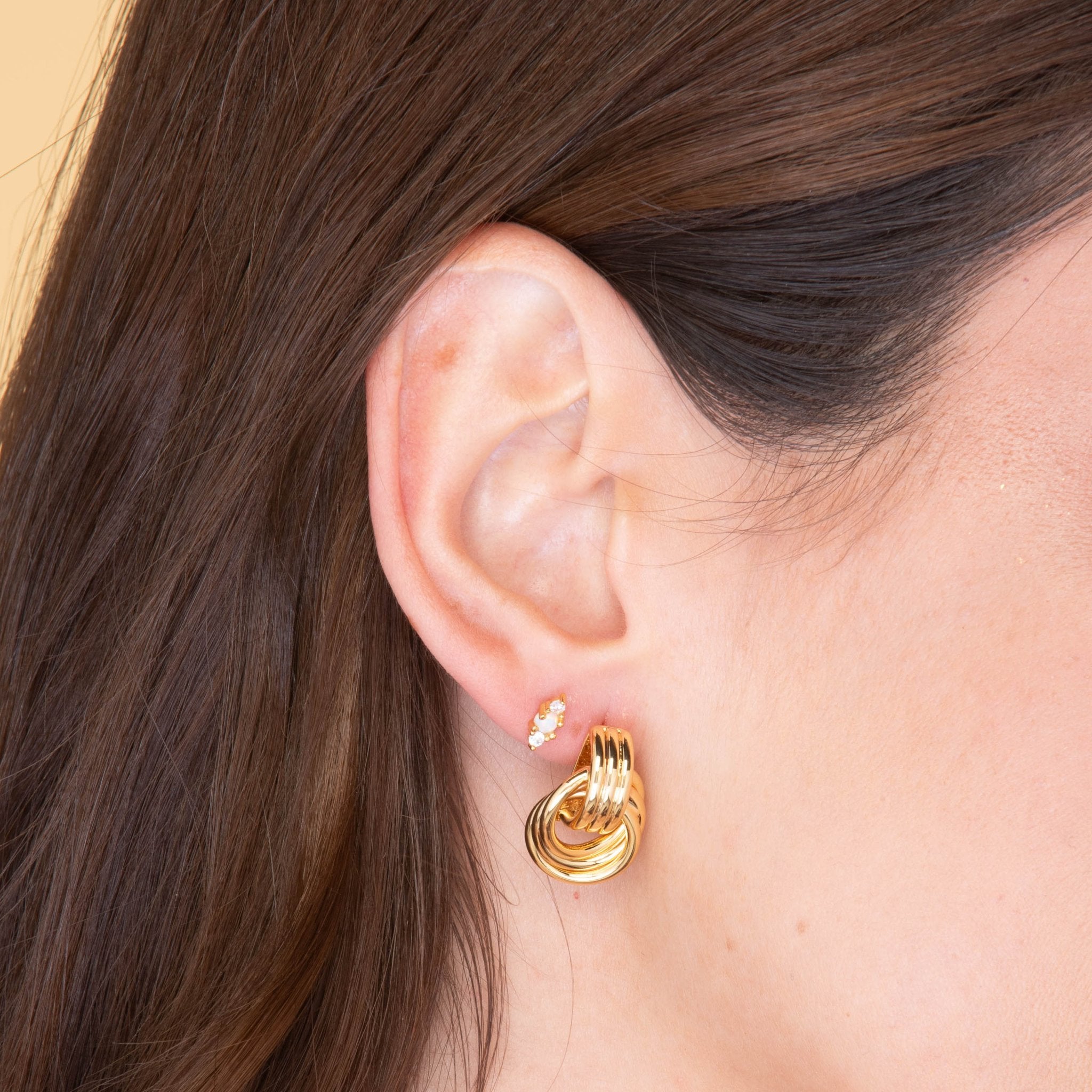 Nadia Small Loop Statement Earrings - Camile & Stone