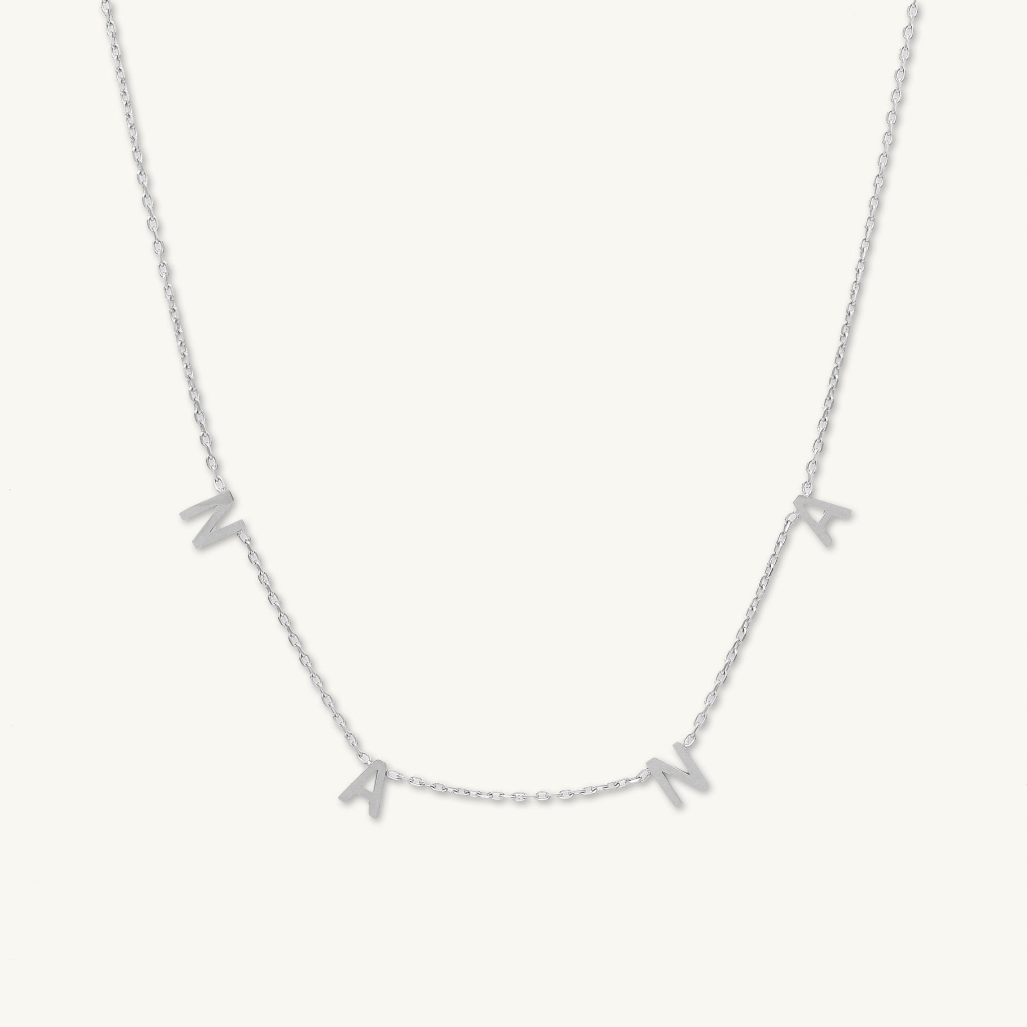 NANA Letter Chain Necklace - Camile & Stone