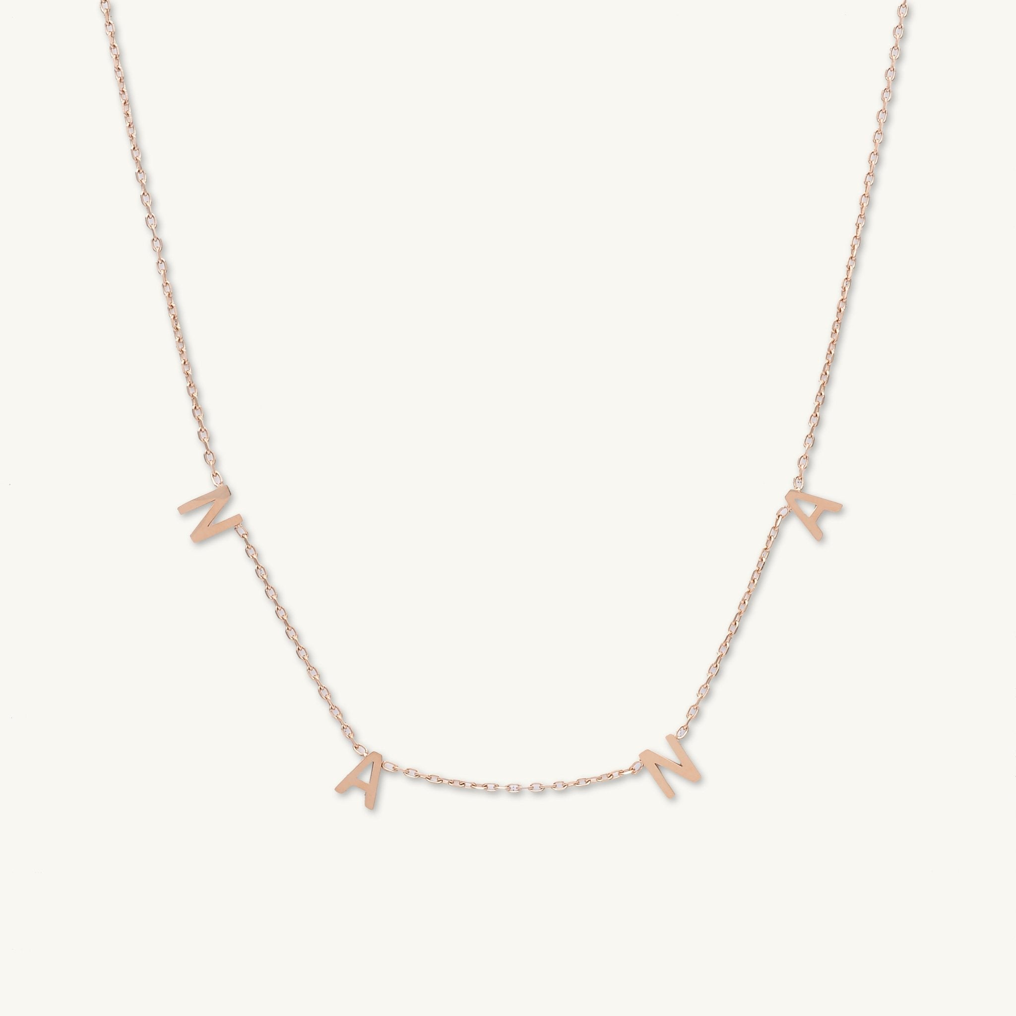 NANA Letter Chain Necklace - Camile & Stone