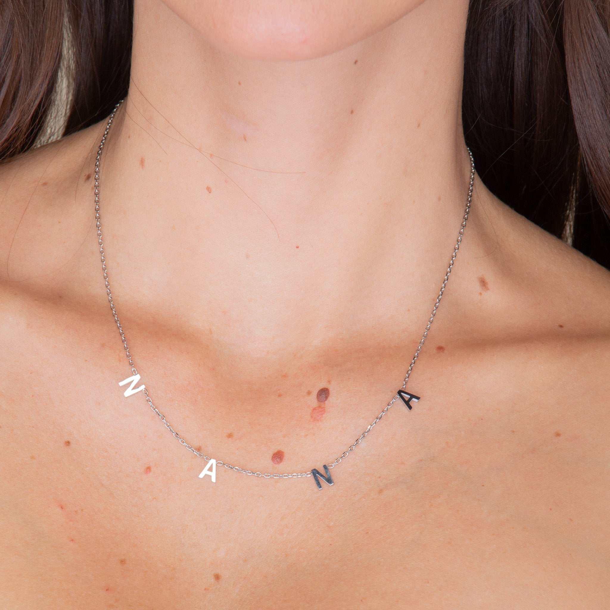 NANA Letter Chain Necklace - Camile & Stone