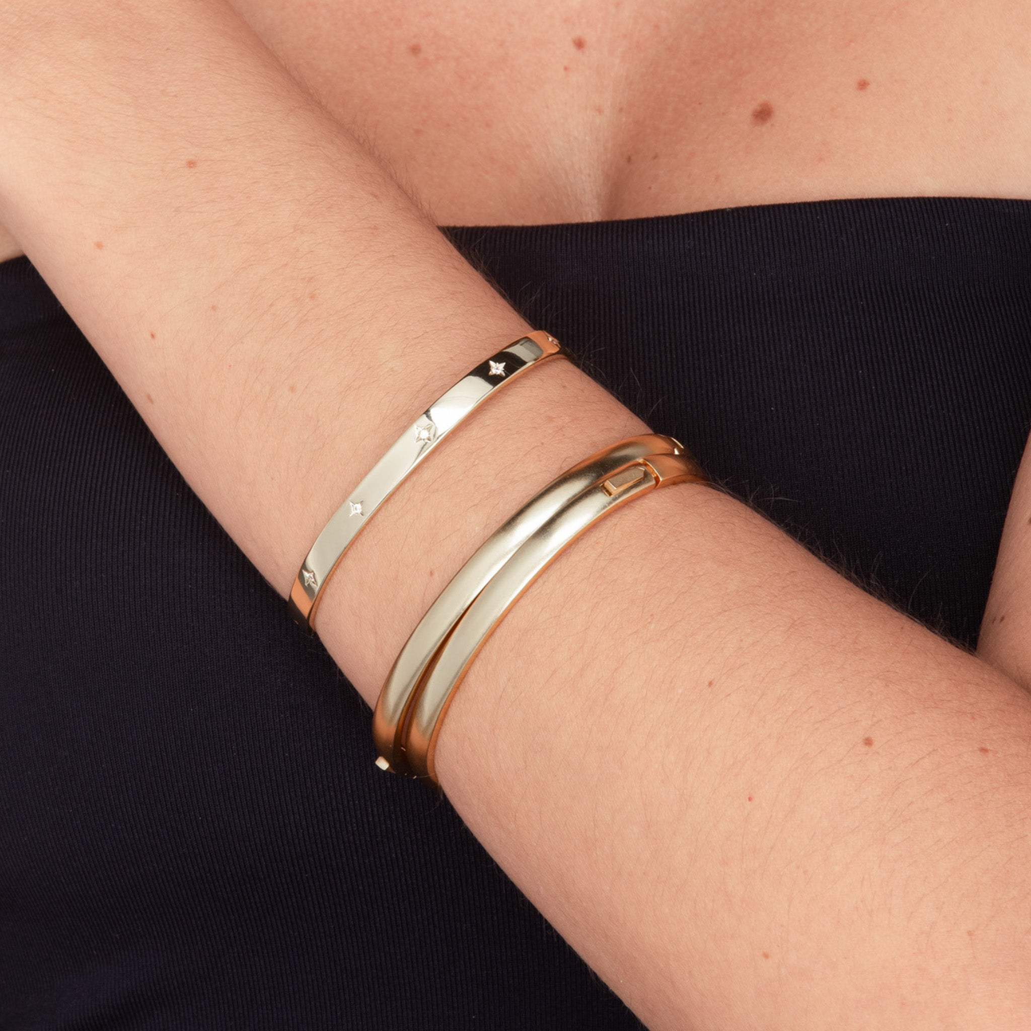 North Star Bangle Bracelet - Camile & Stone