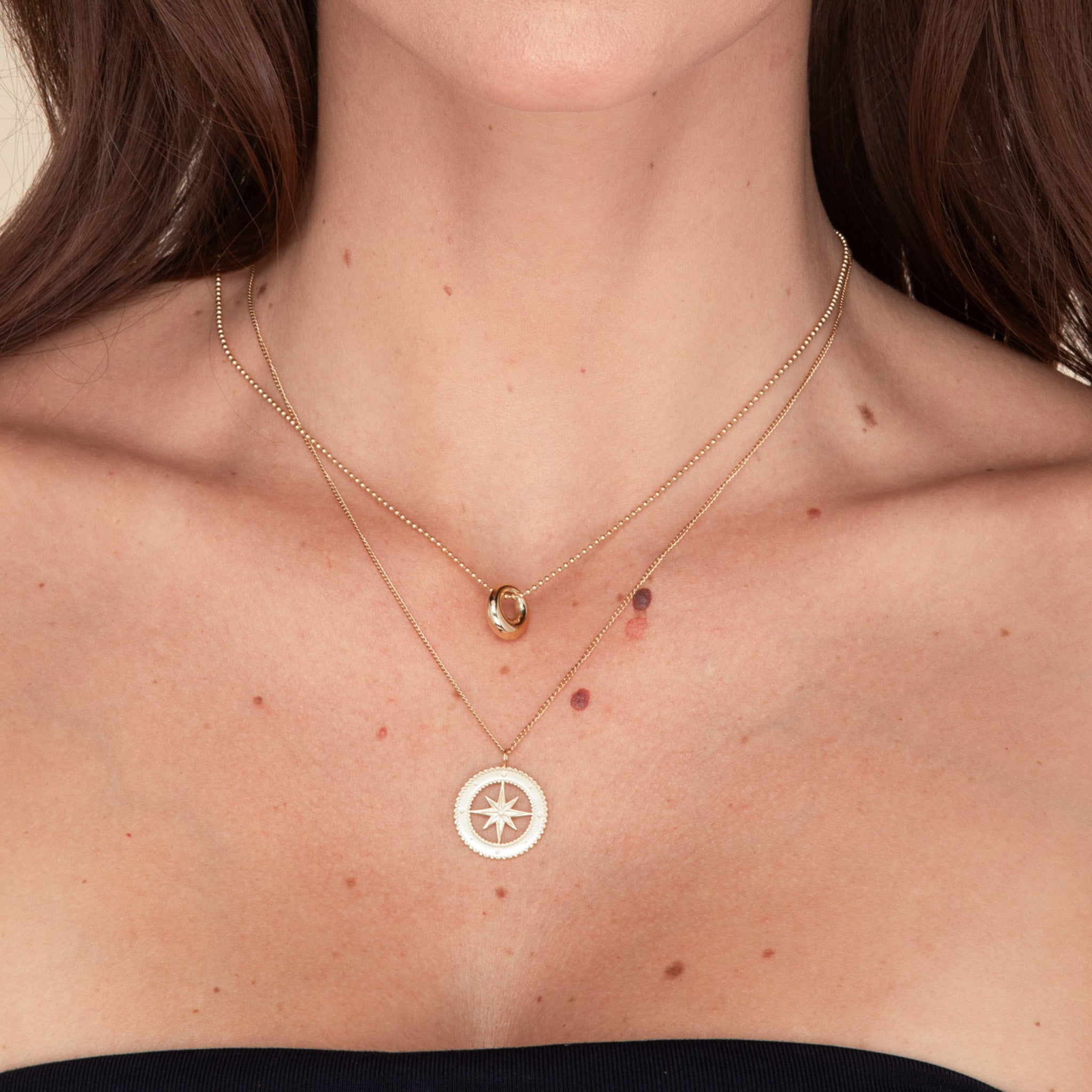North Star Compass Necklace - Camile & Stone