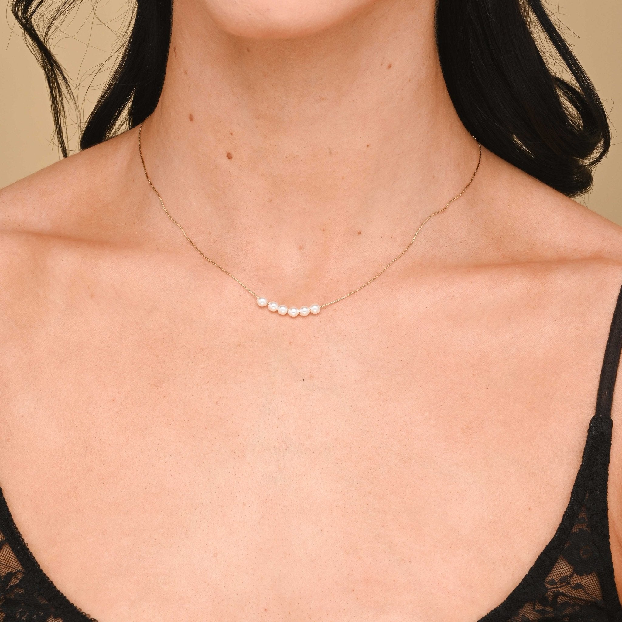 Pearl Boat Trace Necklace - Camile & Stone