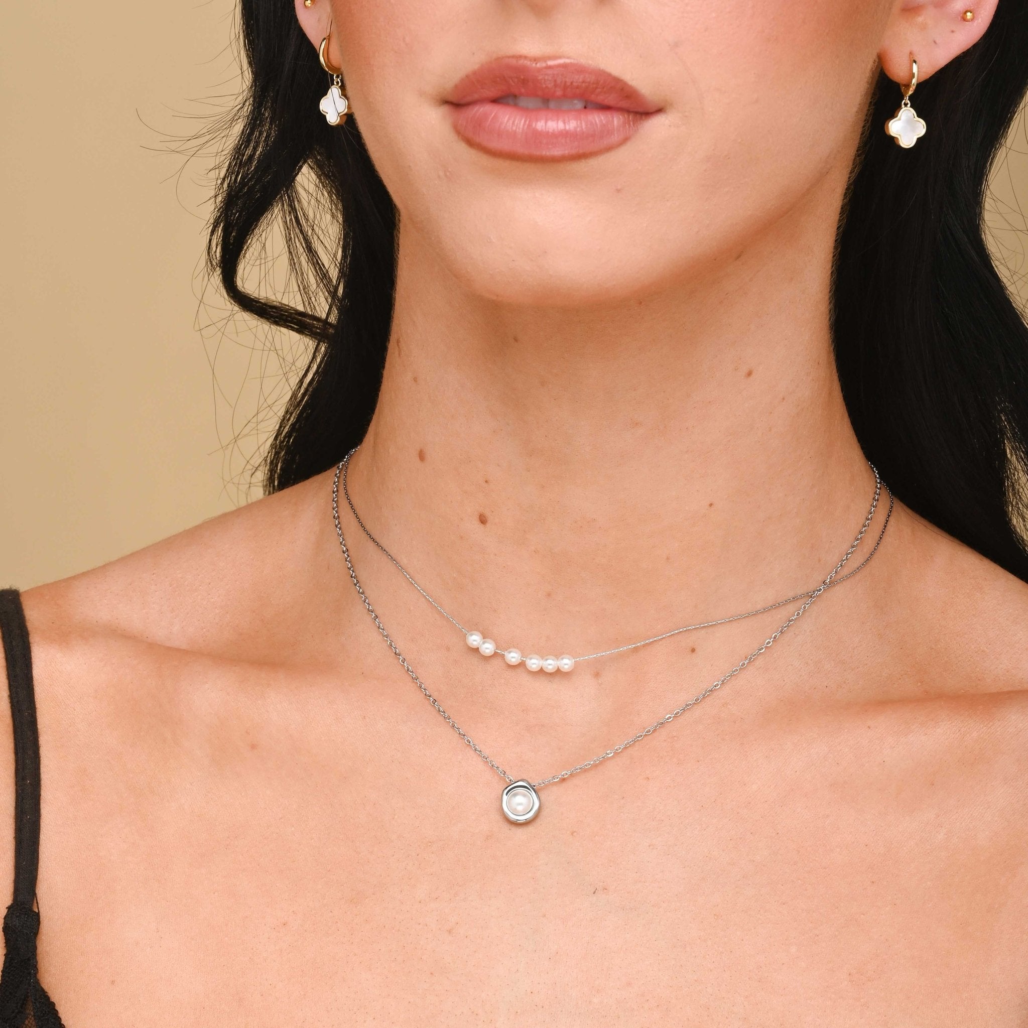 Pearl Boat Trace Necklace - Camile & Stone