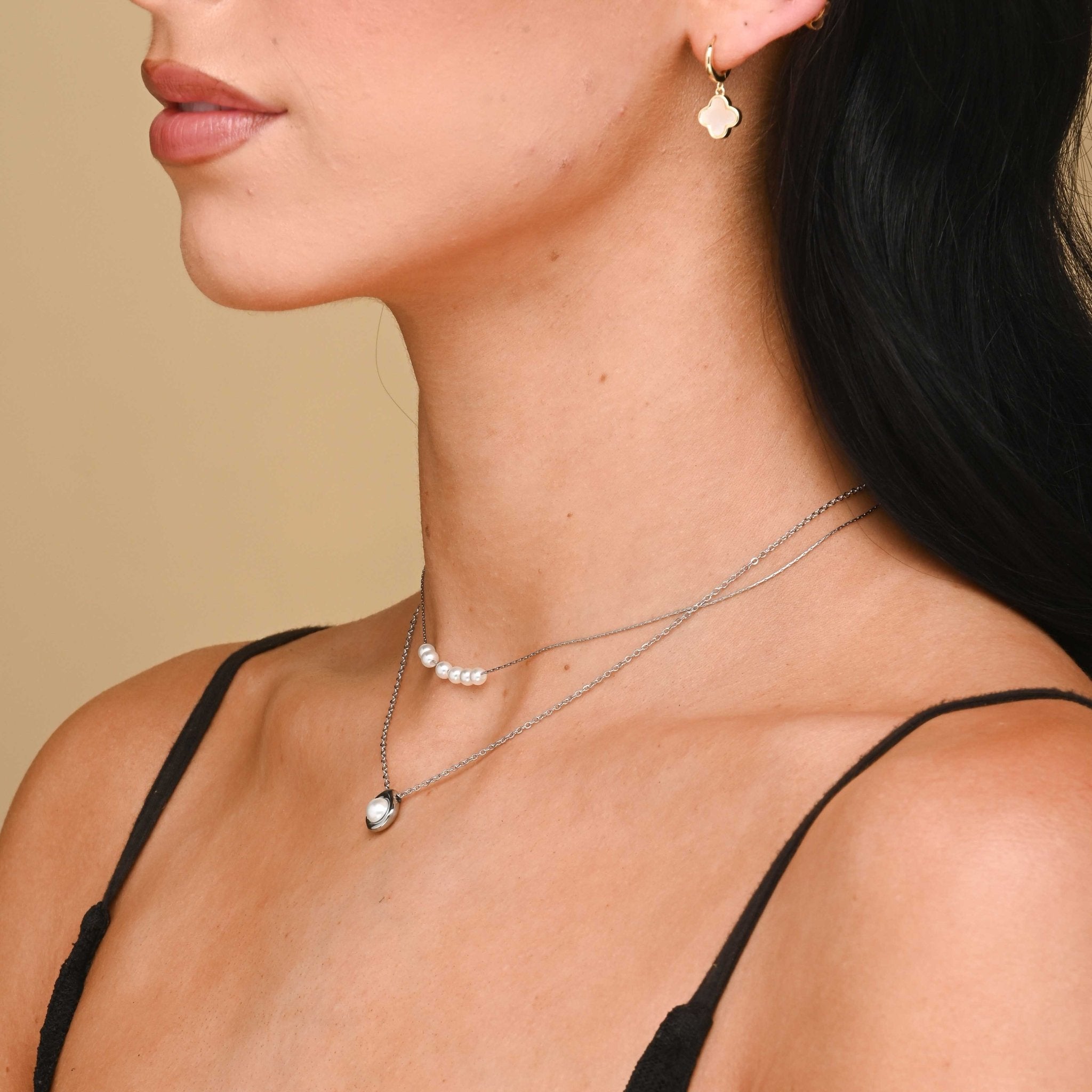 Pearl Boat Trace Necklace - Camile & Stone