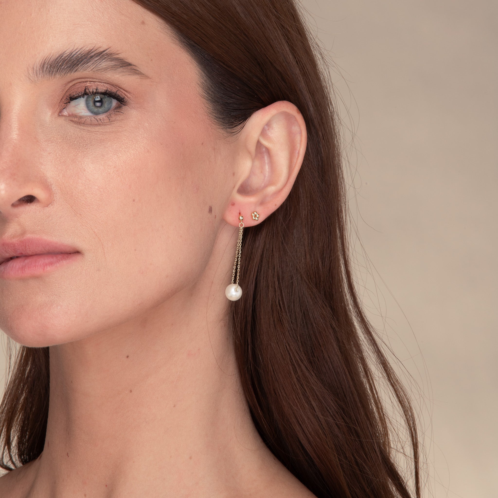 Pearl Drop Stud Earrings - Camile & Stone