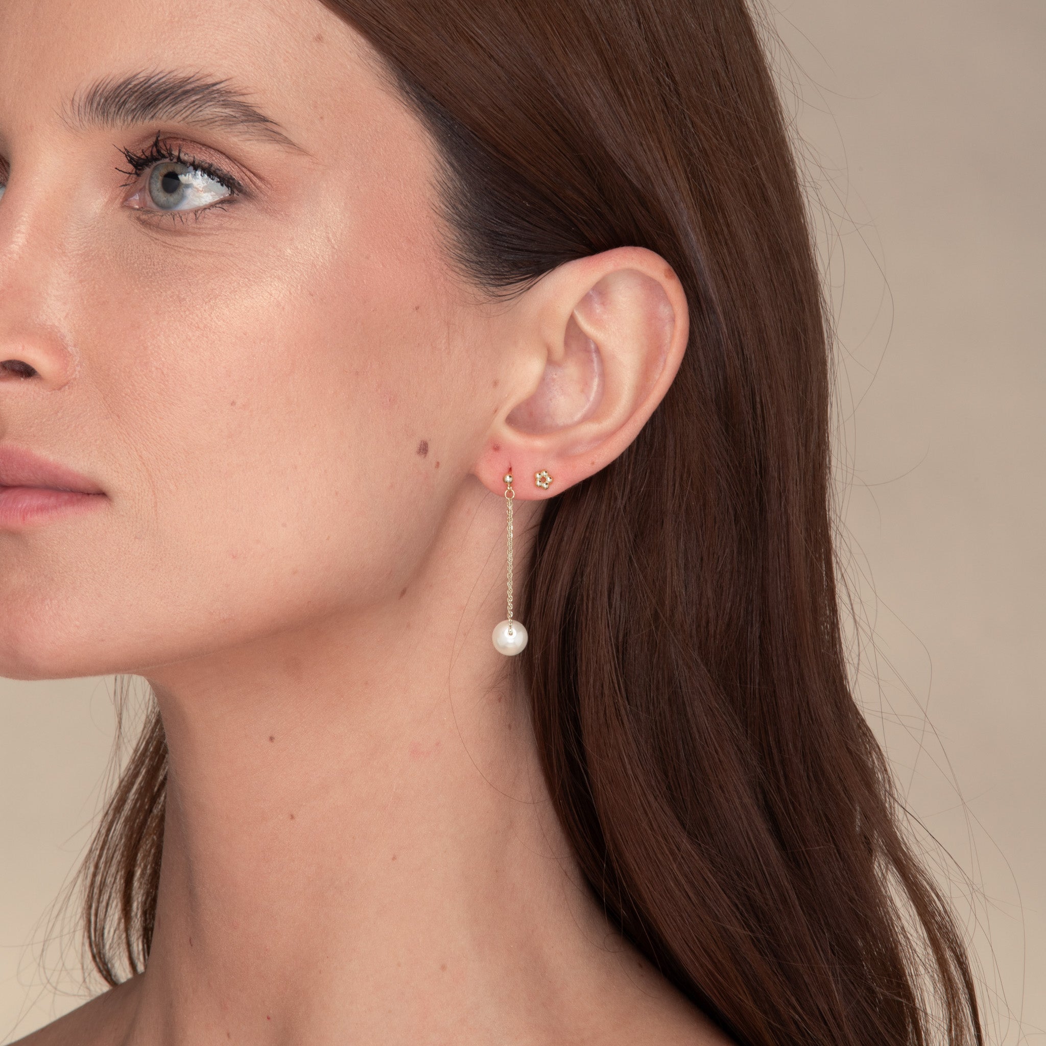 Pearl Drop Stud Earrings - Camile & Stone