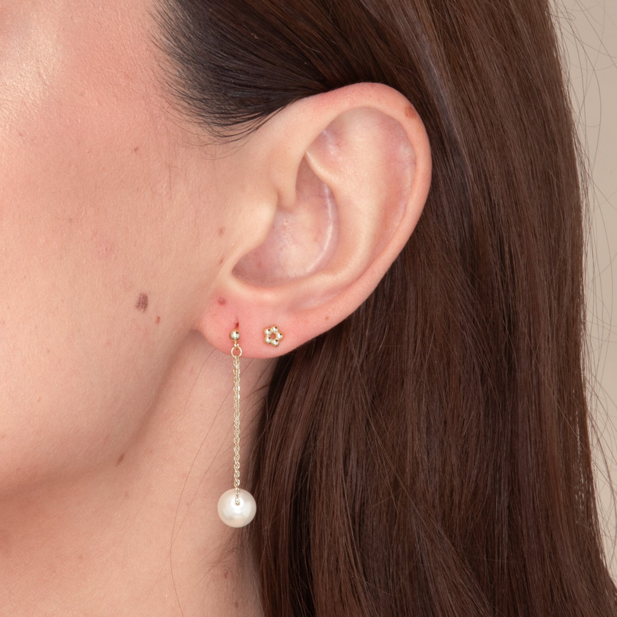 Pearl Drop Stud Earrings - Camile & Stone