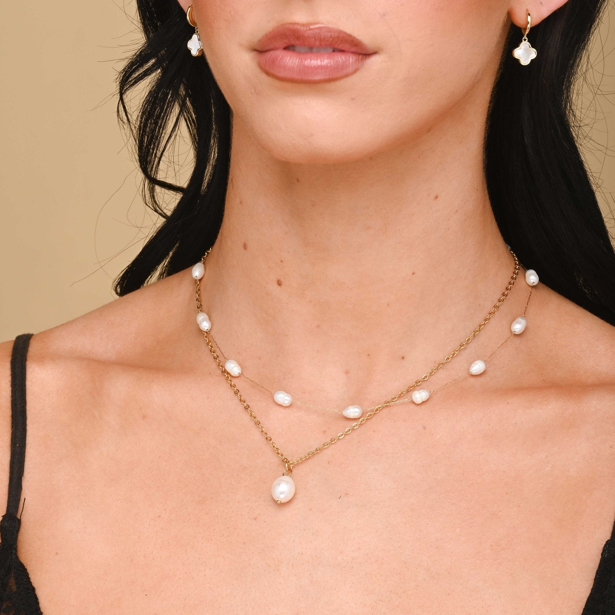 Pearl Figaro Chain Necklace - Camile & Stone