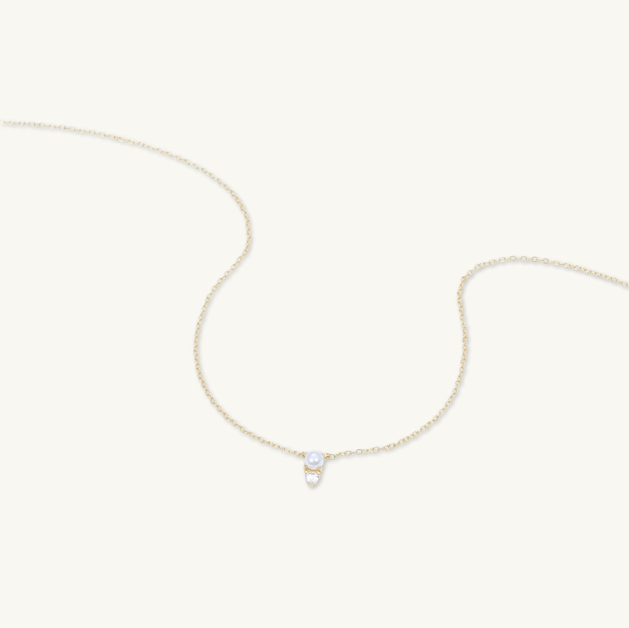 Pearl Sapphire Chain Necklace - Camile & Stone