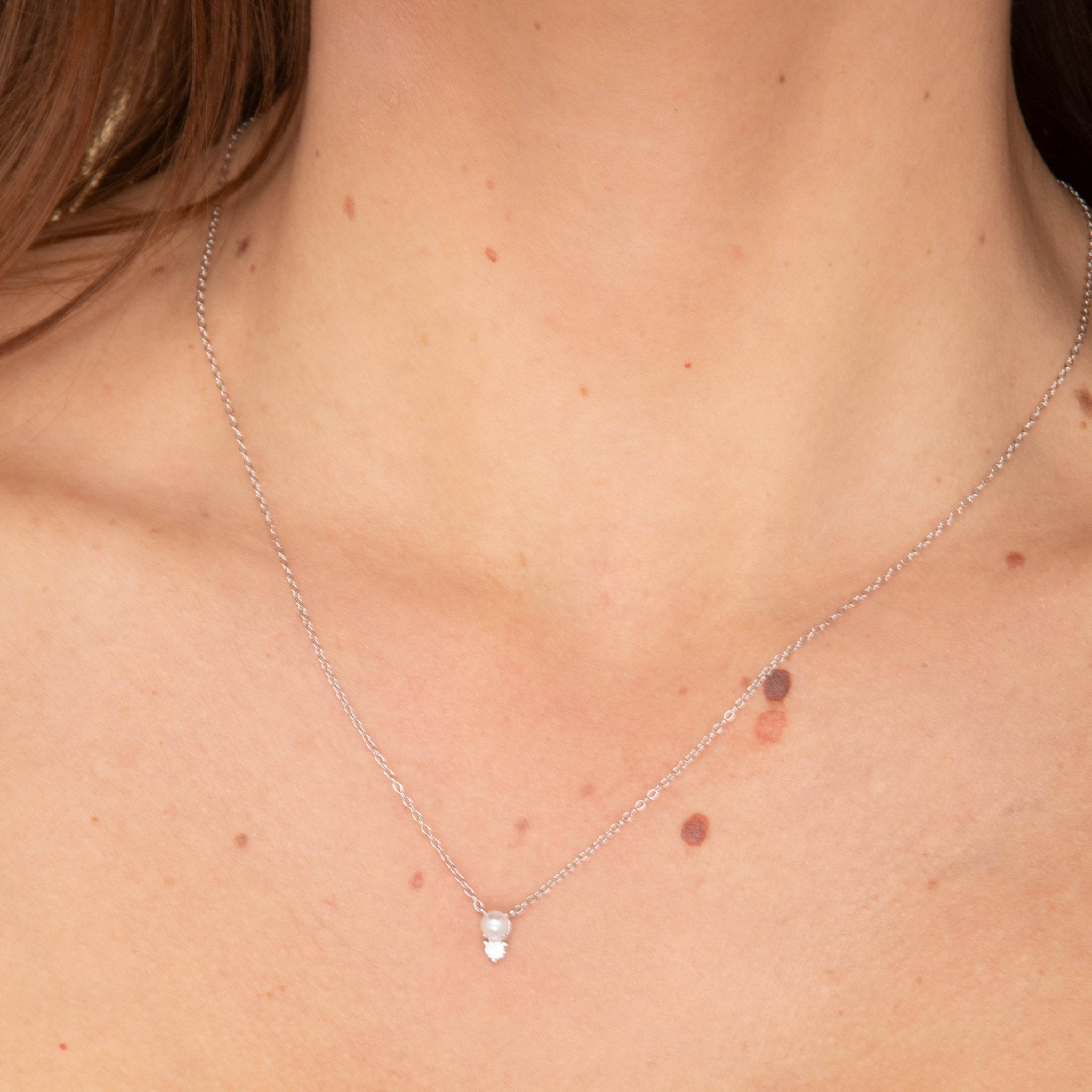 Pearl Sapphire Chain Necklace - Camile & Stone