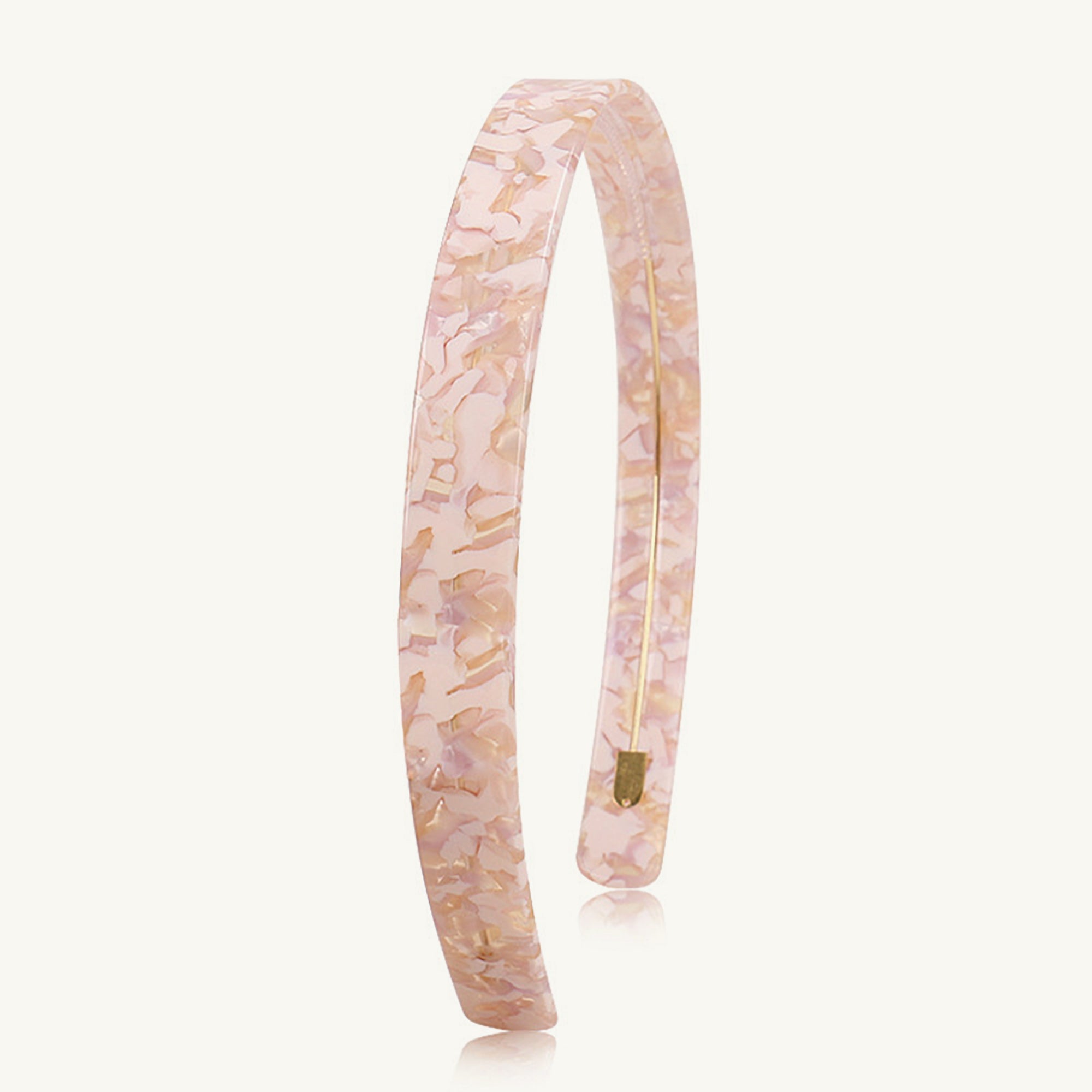 Pink Marble 2.5cm French Headband - Camile & Stone