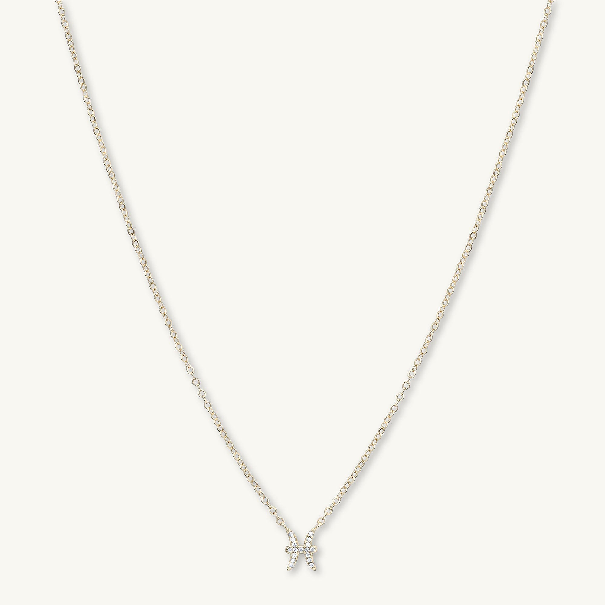 Pisces Sapphire Charm Zodiac Star Sign Necklace - Camile & Stone