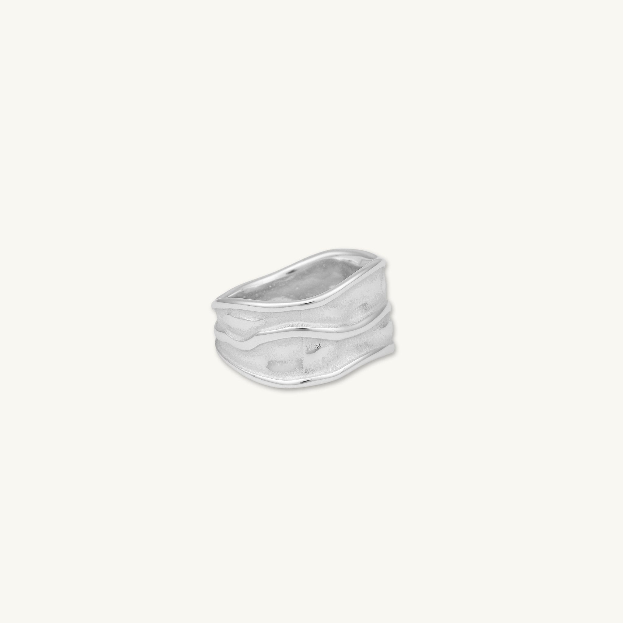 Ripple Thick Statement Ring - Camile & Stone