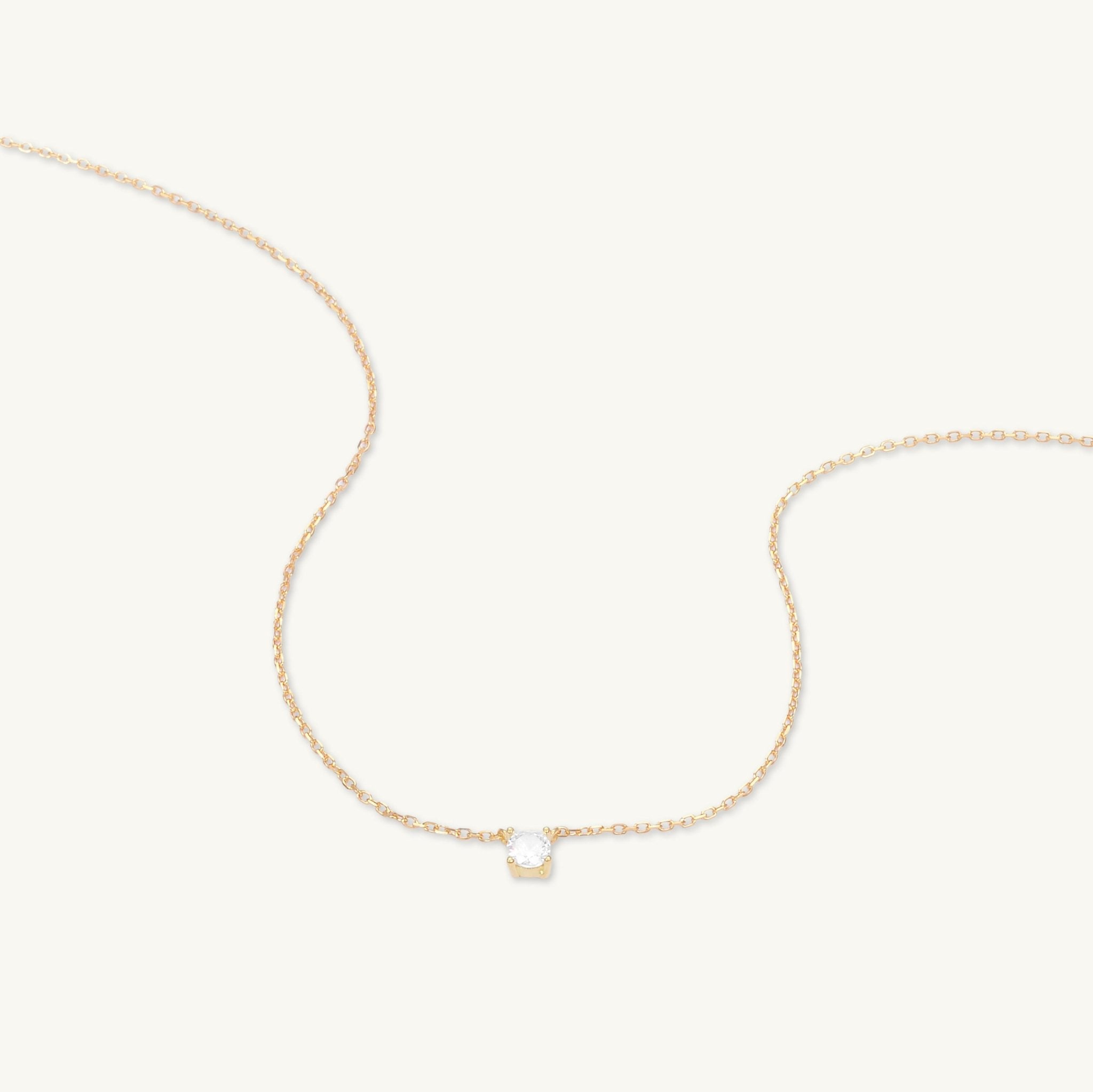 Round Sapphire Chain Necklace - Camile & Stone