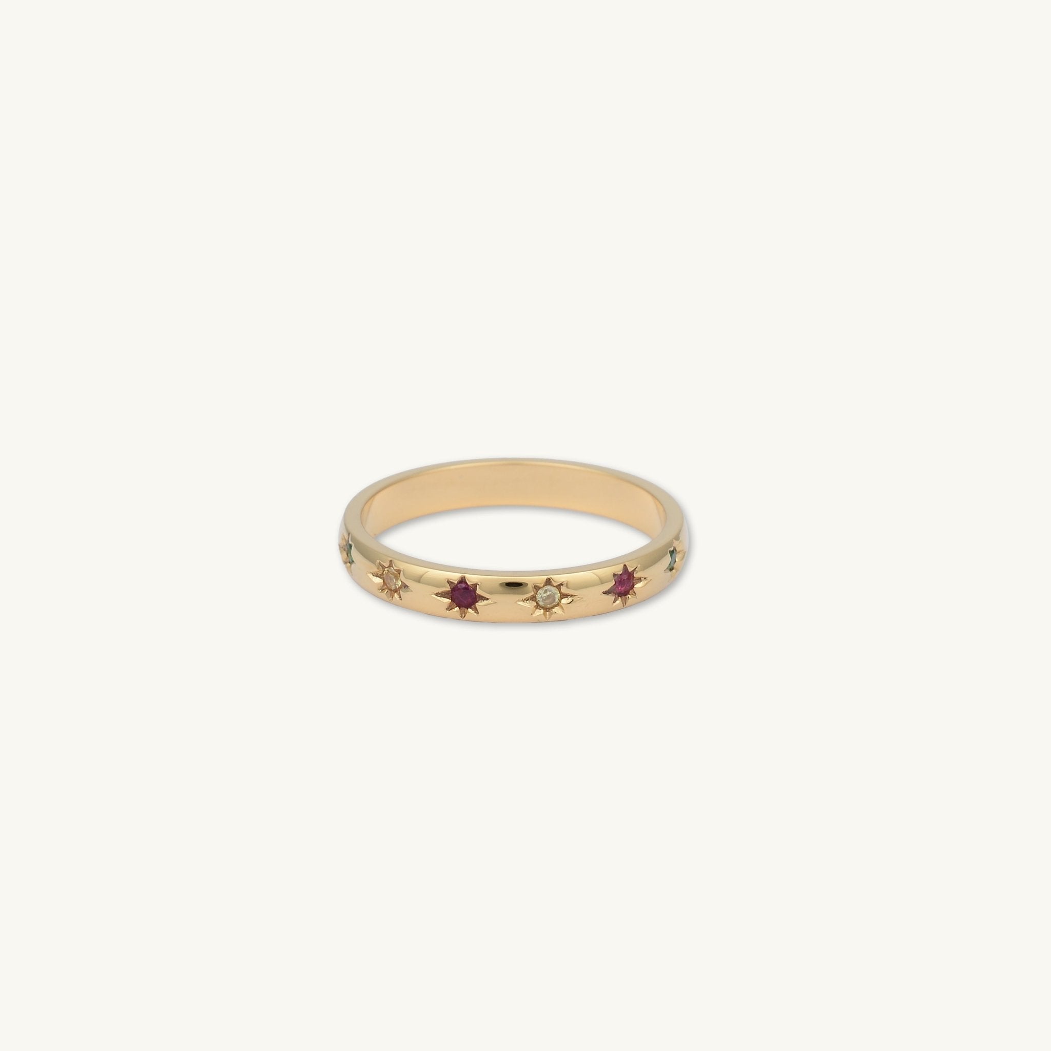 Ruby & Amber North Star Ring - Camile & Stone