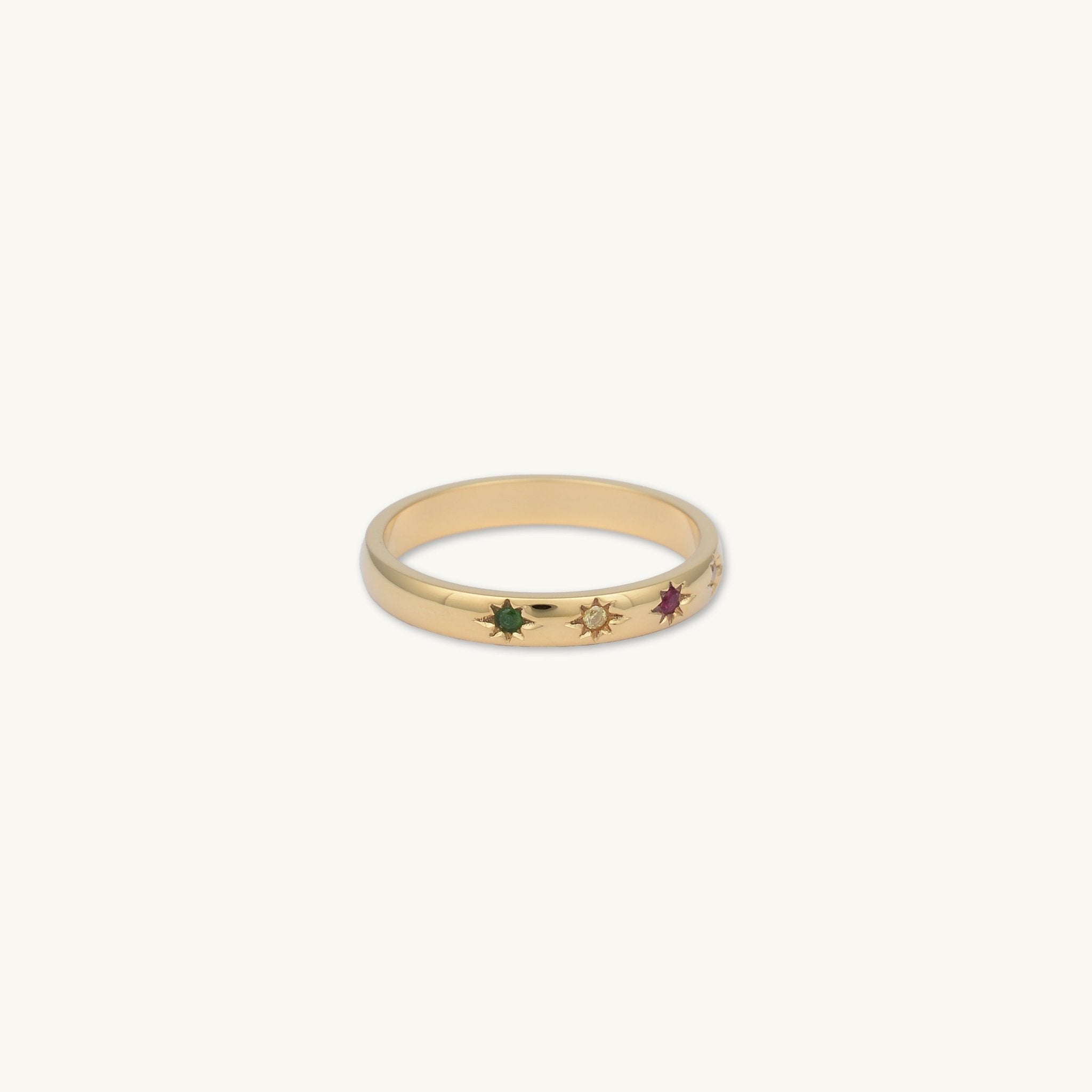 Ruby & Amber North Star Ring - Camile & Stone