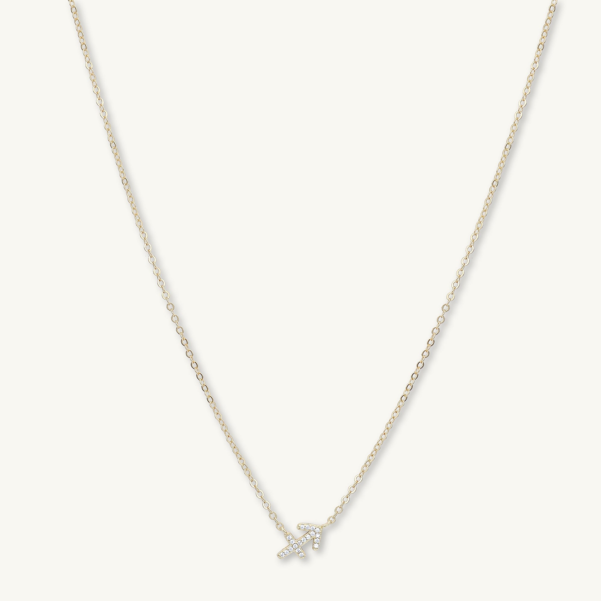Sagittarius Sapphire Charm Zodiac Star Sign Necklace - Camile & Stone