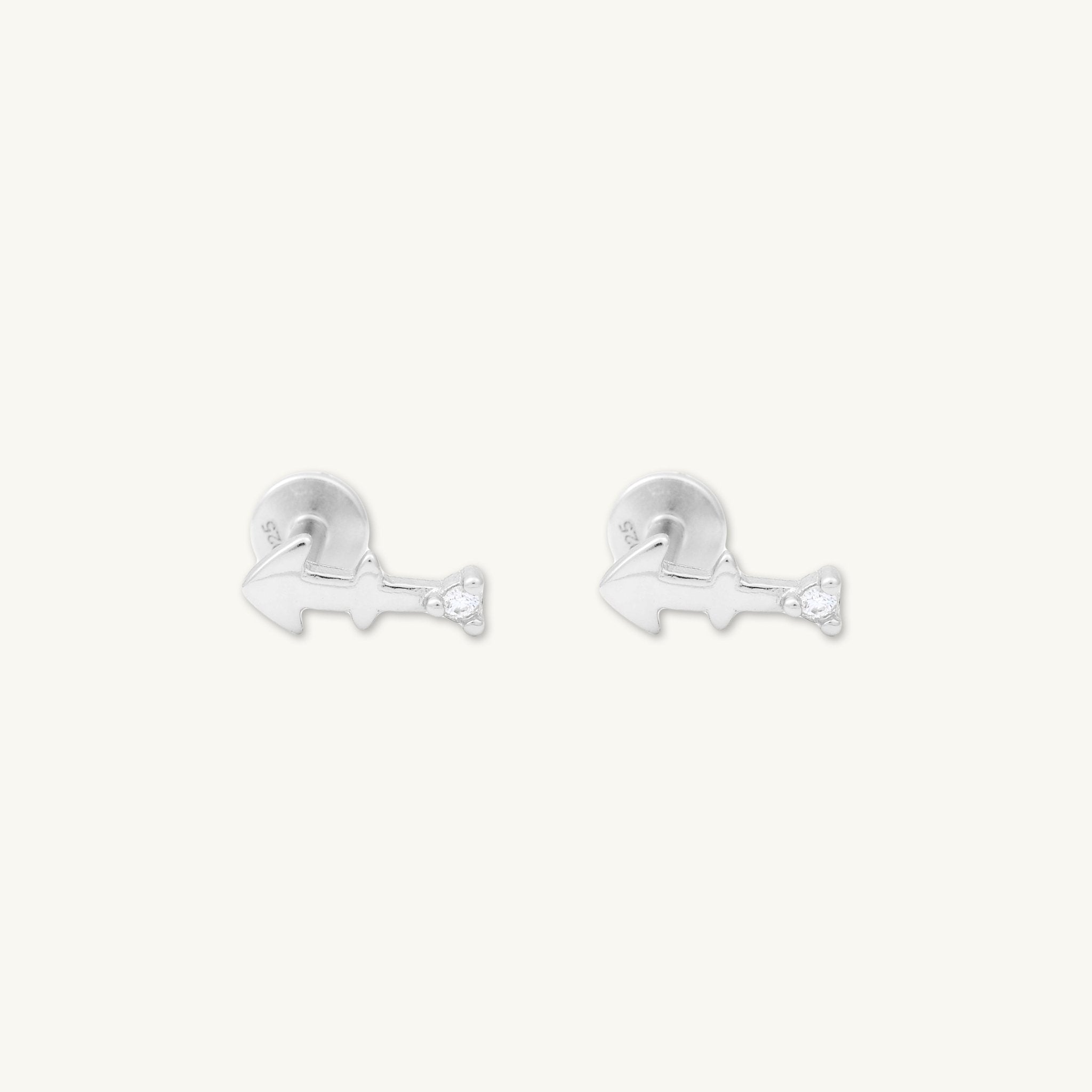 Sagittarius Zodiac Star Sign Flat Back Earrings - Camile & Stone