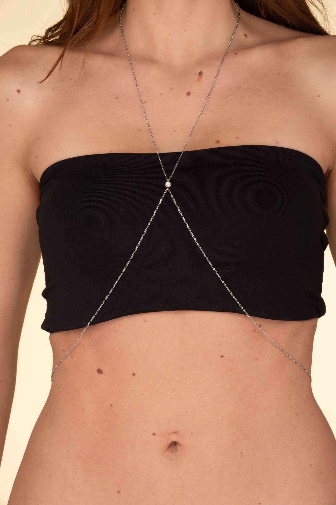 Sapphire Bezel Body Waist Chain - Camile & Stone