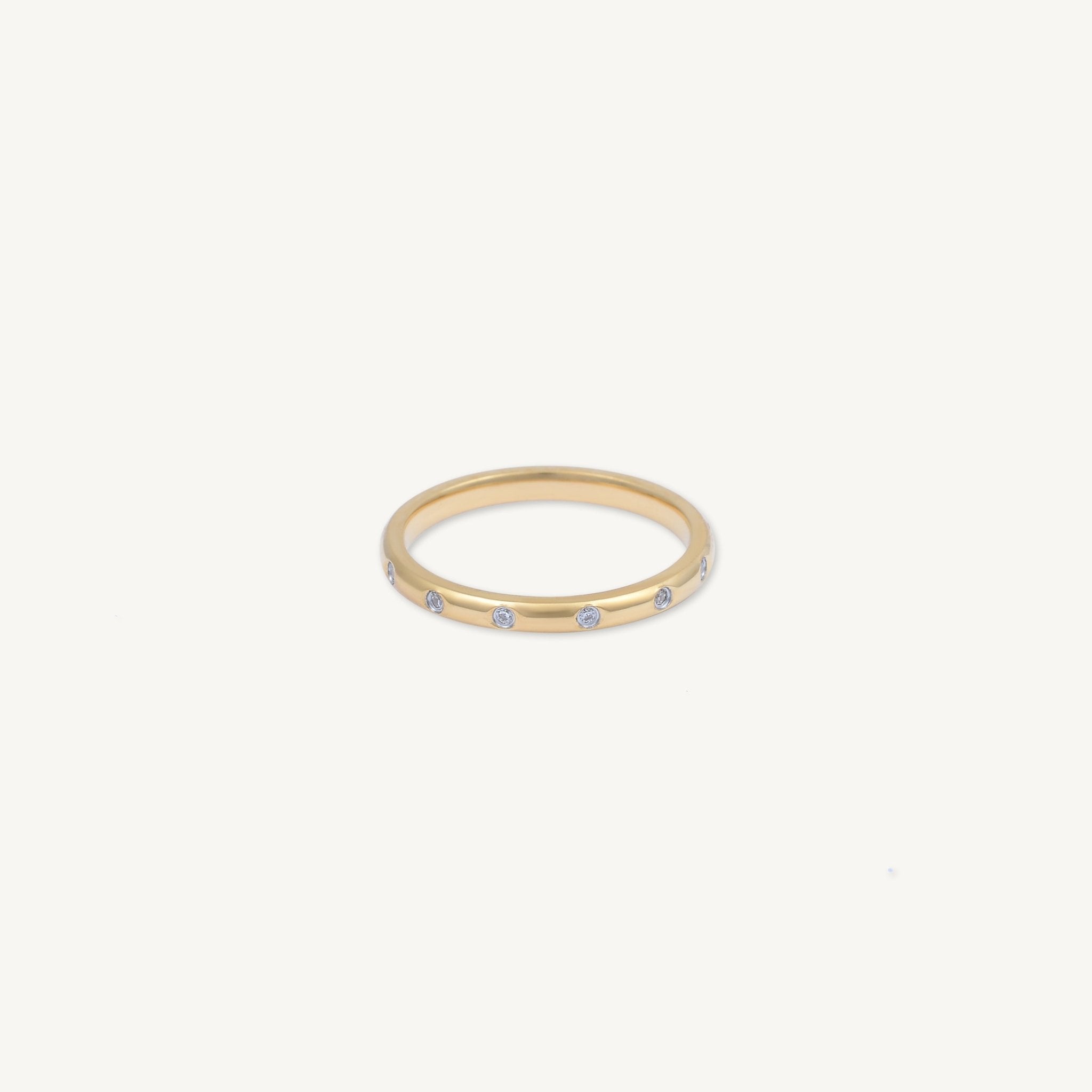Sapphire Station Stacking Band Ring - Camile & Stone
