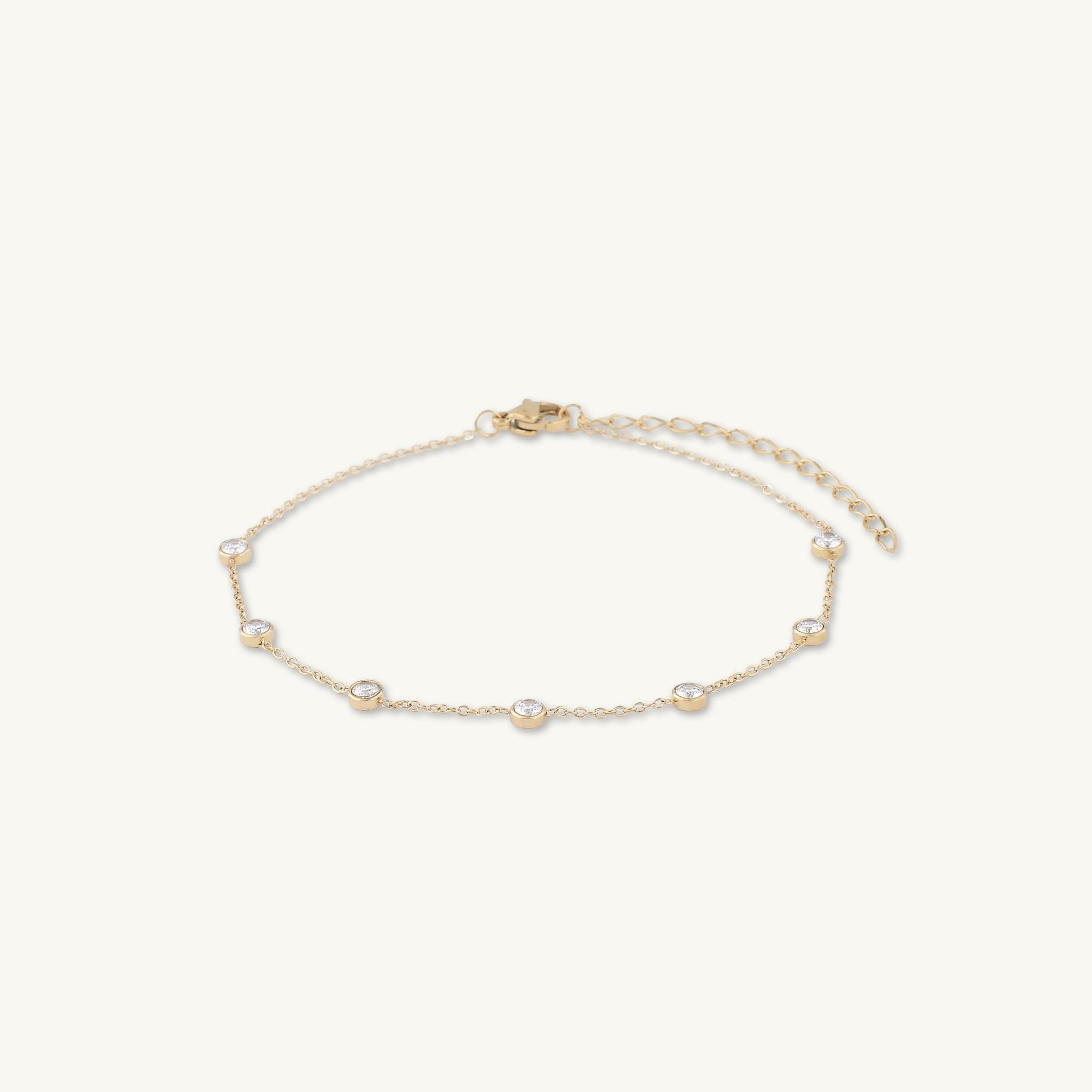 Satellite Bezel Station Bracelet - Camile & Stone