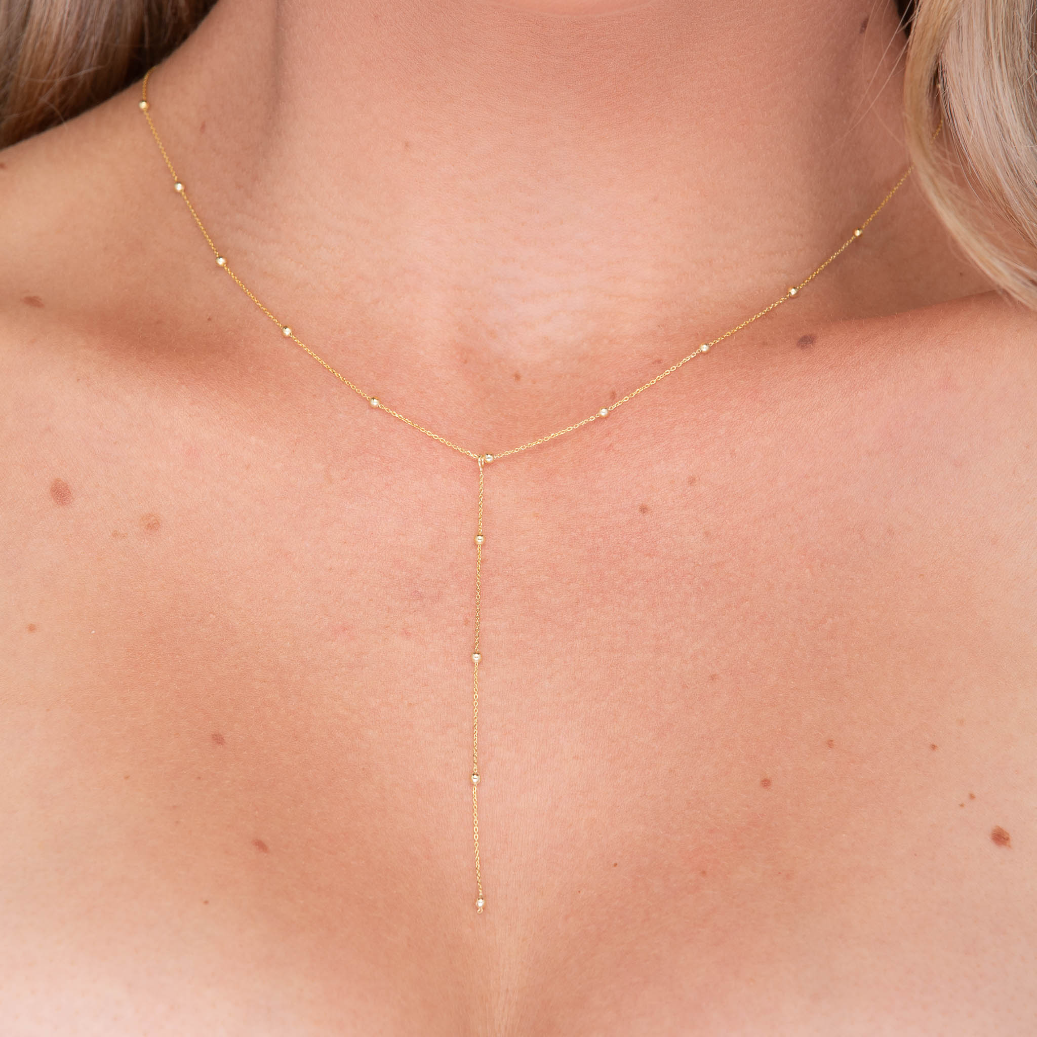 Satellite Drop Chain Y Necklace - Camile & Stone