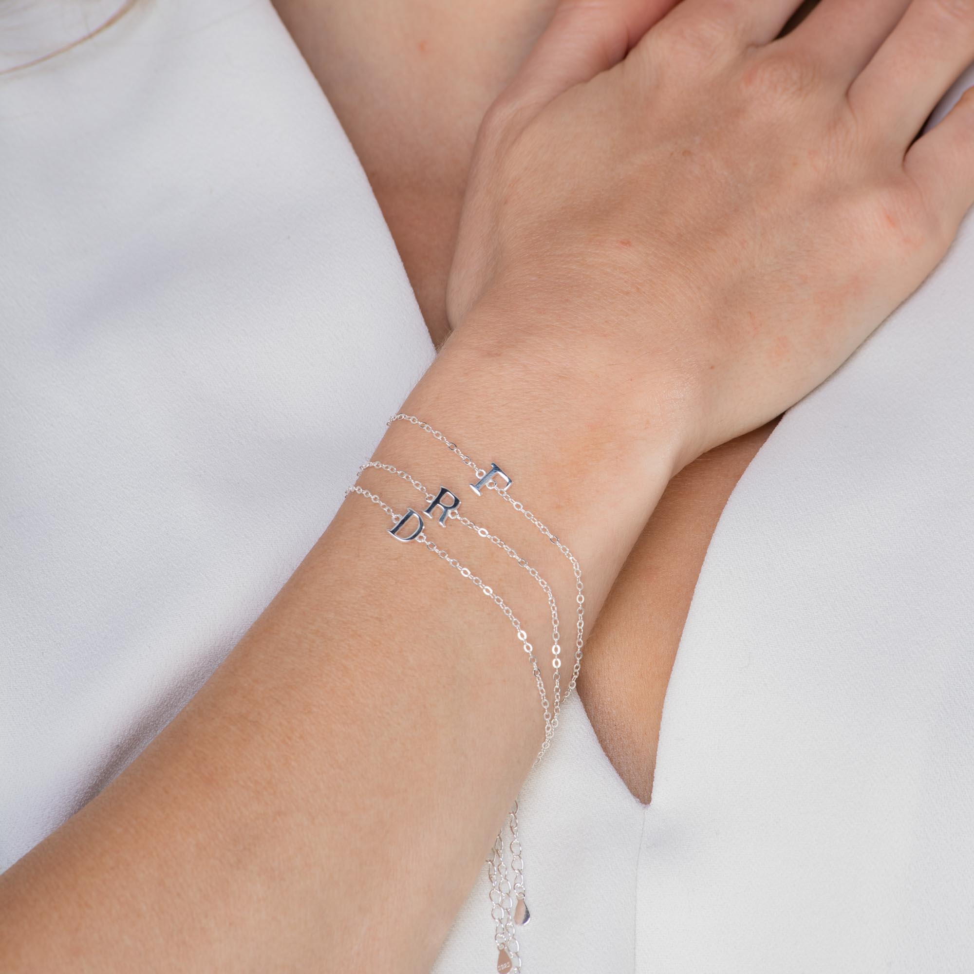 Script Letter Initial Bracelet - Camile & Stone