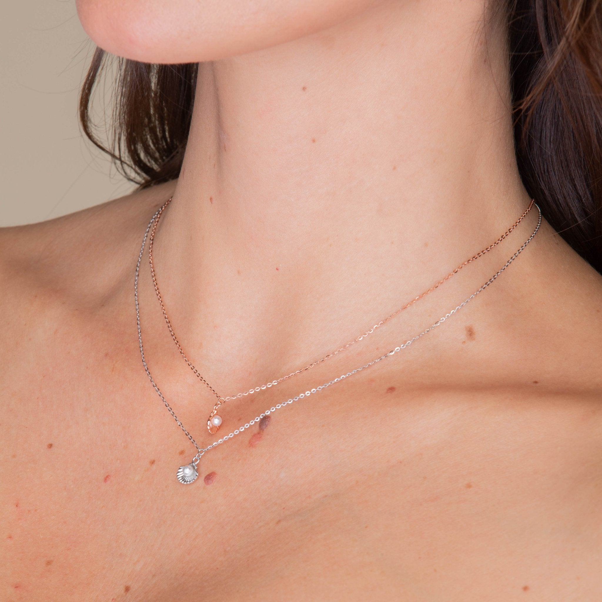 Shell Pearl Necklace - Camile & Stone
