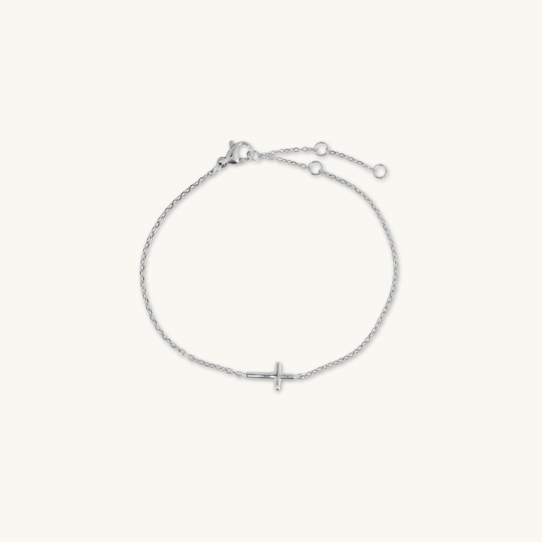 Sideways Cross Bracelet - Camile & Stone
