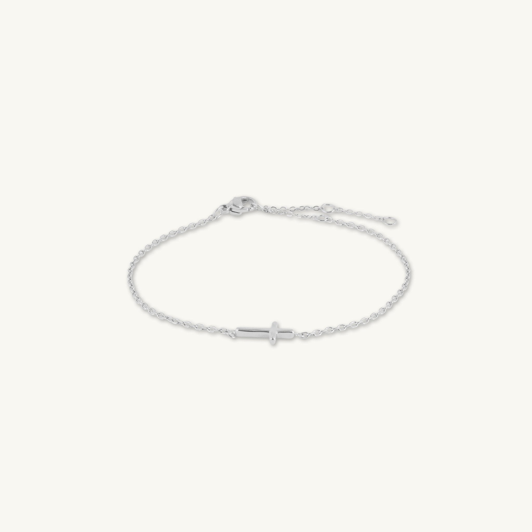 Sideways Cross Bracelet - Camile & Stone