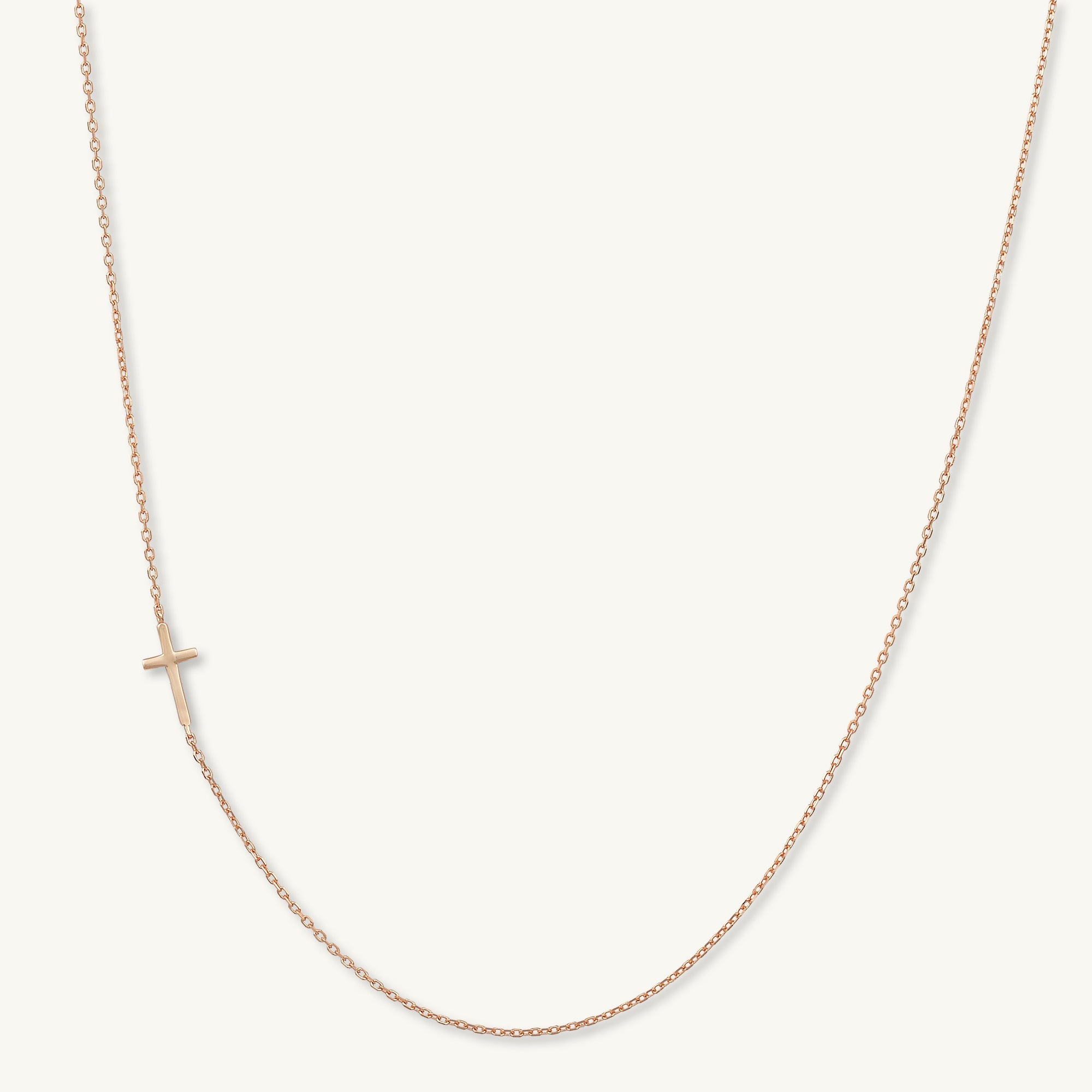 Sideways Cross Necklace - Camile & Stone
