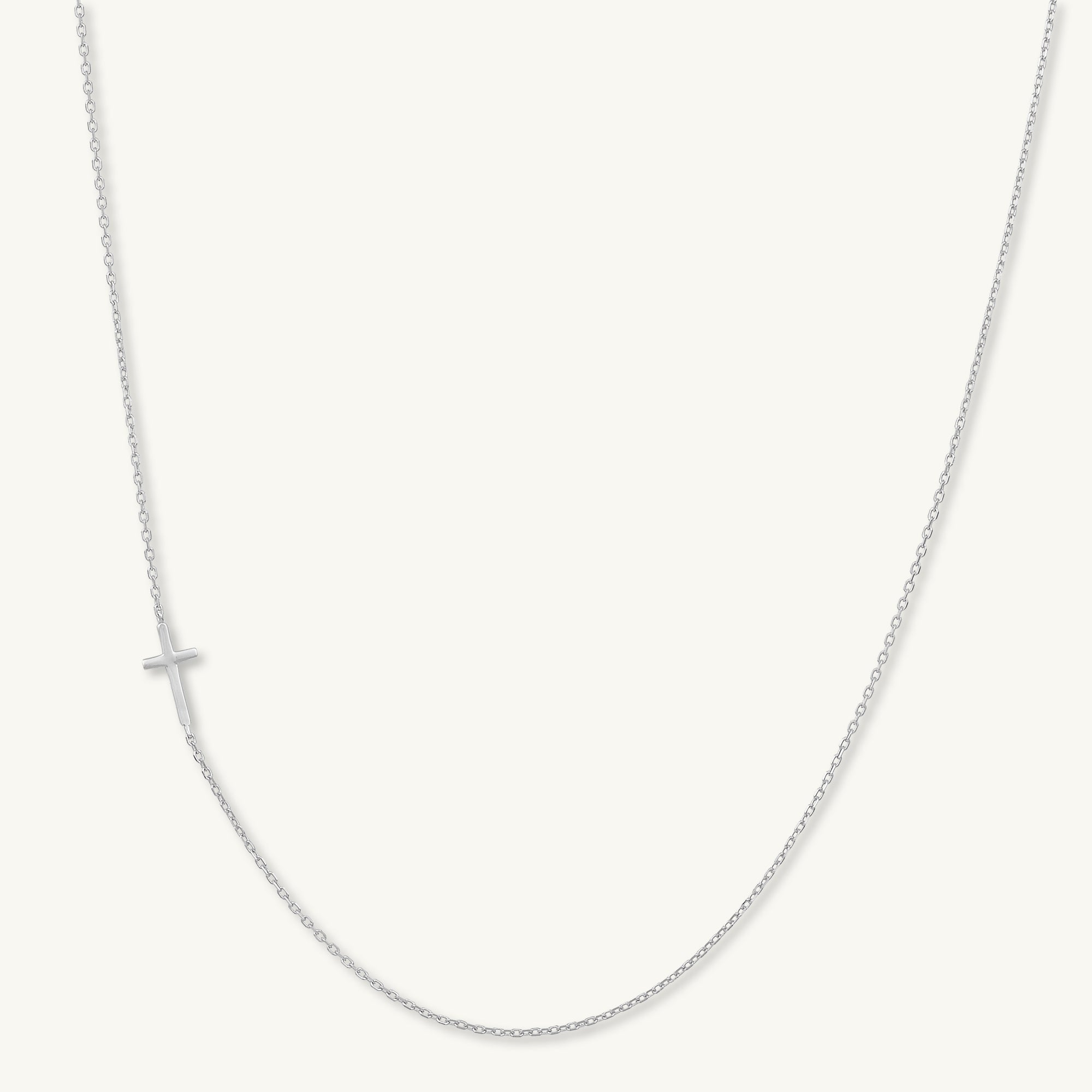 Sideways Cross Necklace - Camile & Stone