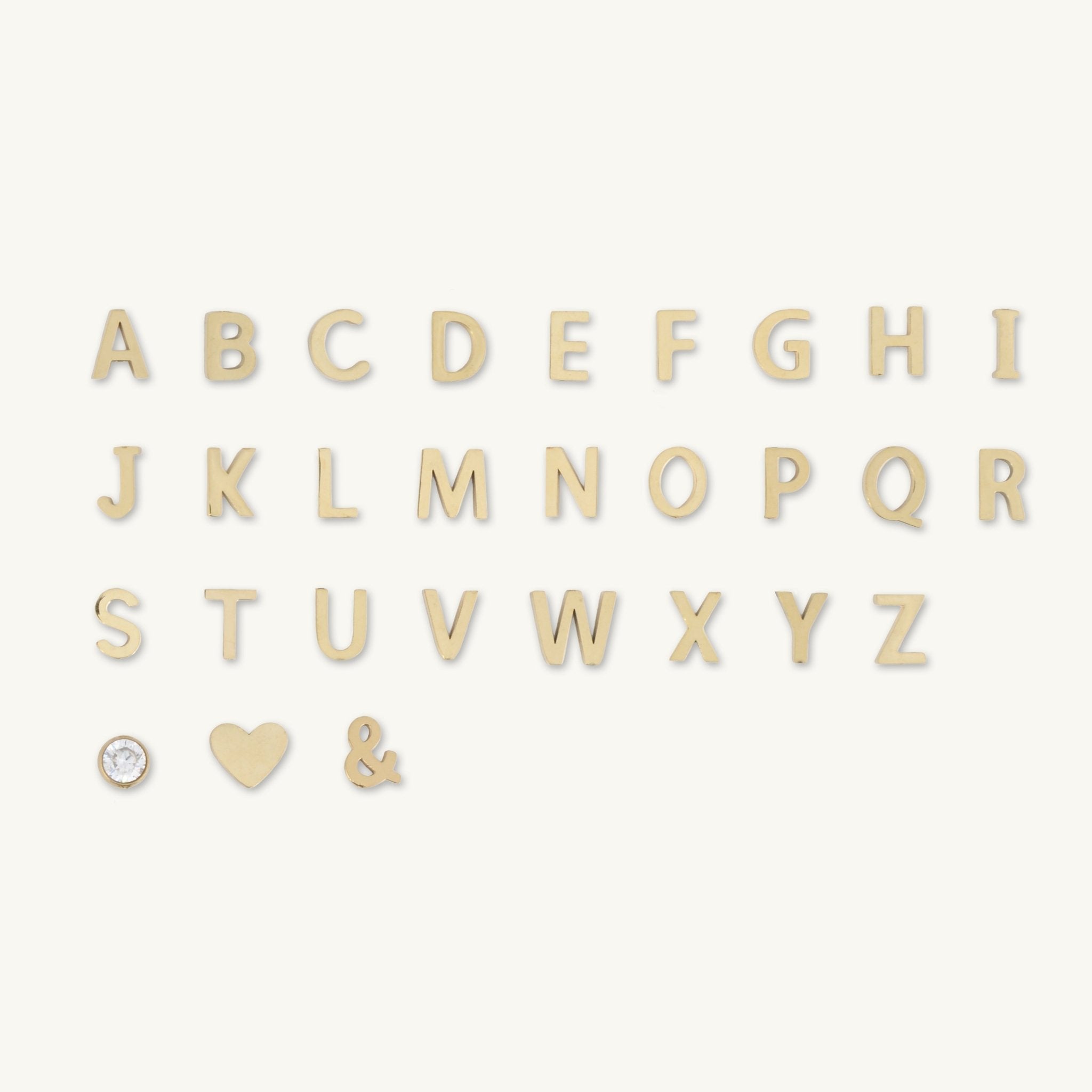 Sideways Single Initial Letter Bracelet - Camile & Stone