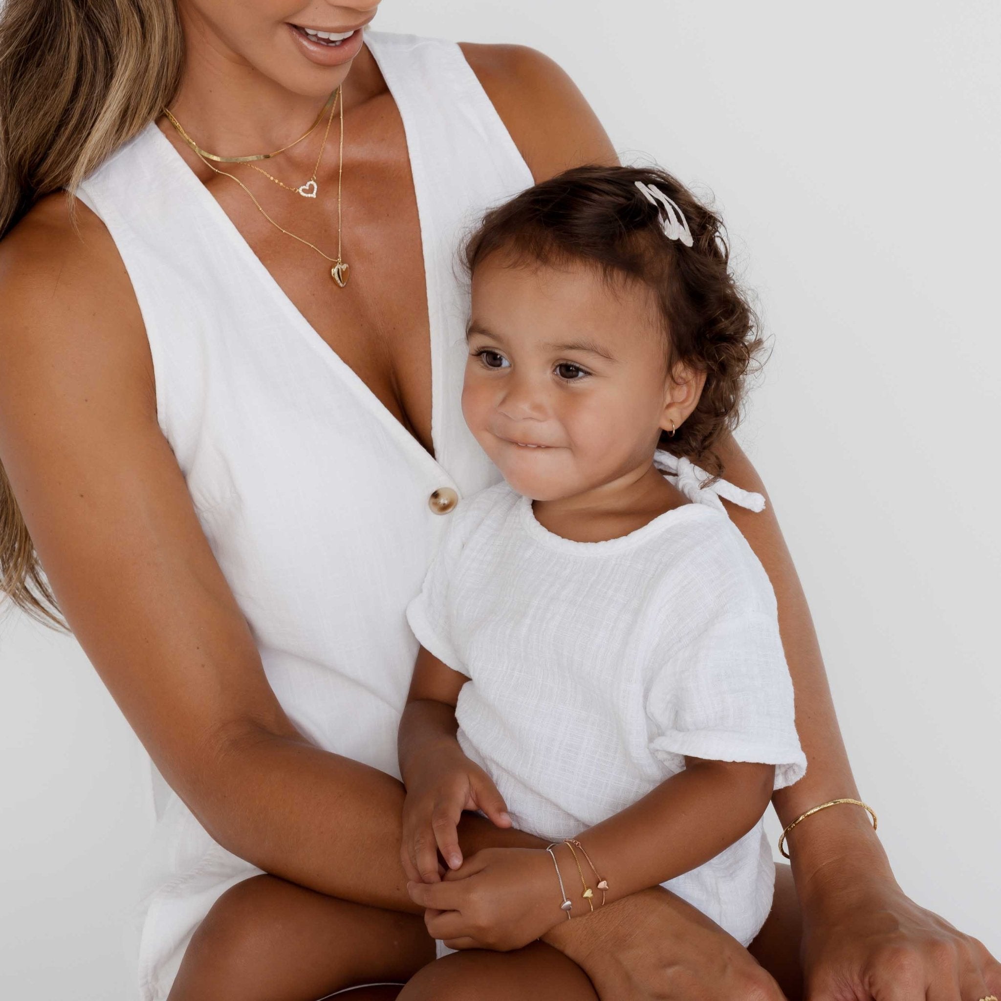 Solid Heart Chain Bracelet - Child - Camile & Stone