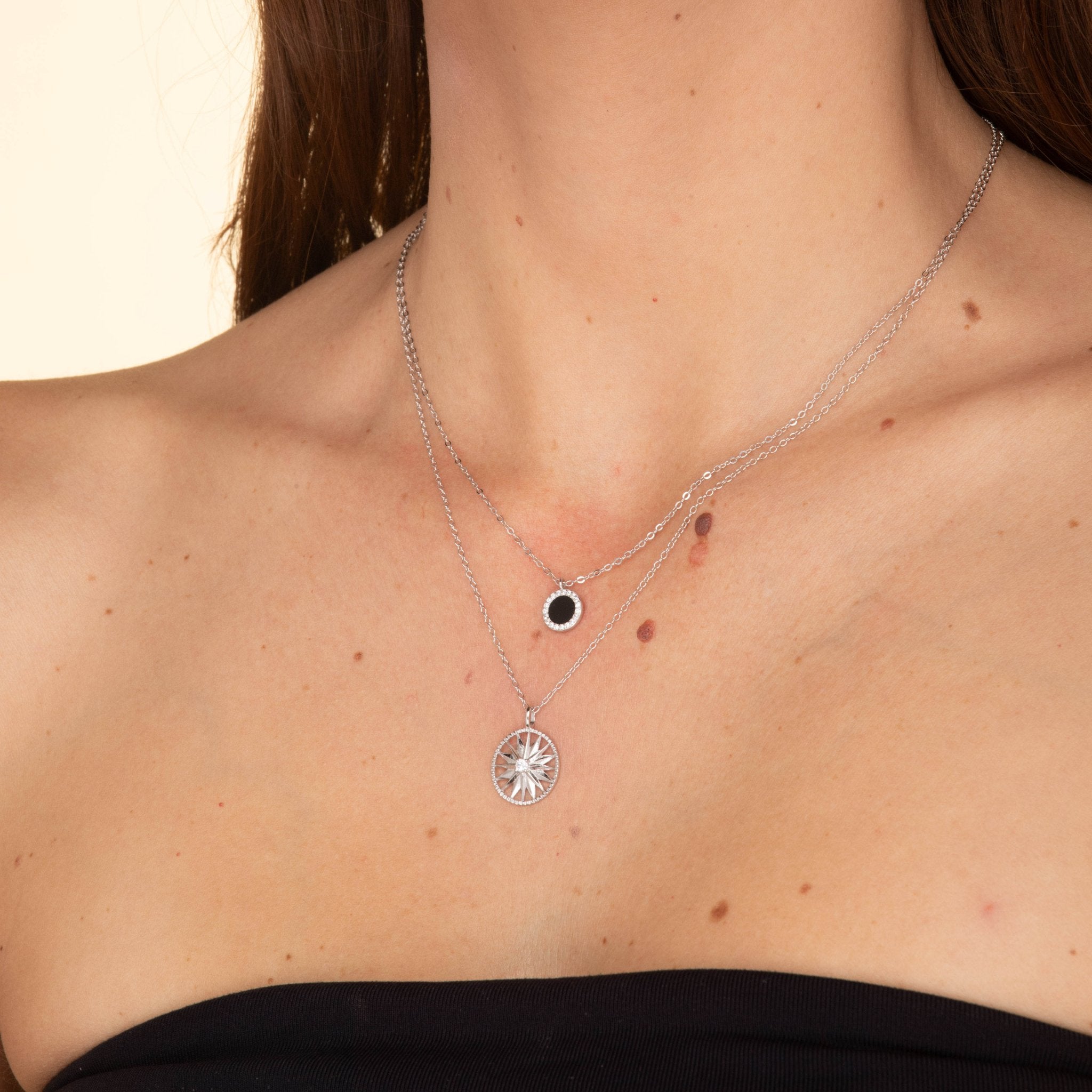 Starburst Circle Chain Necklace - Camile & Stone