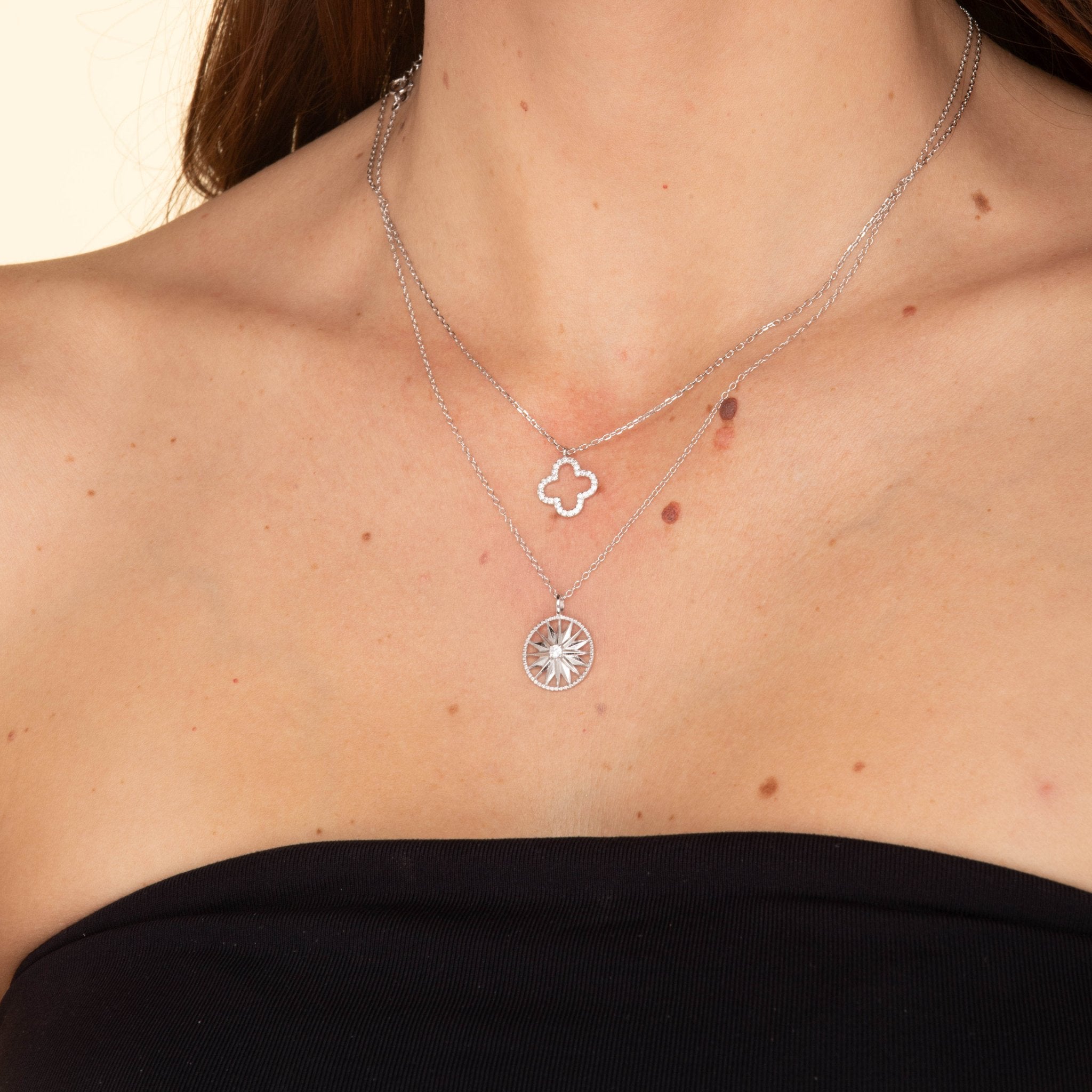 Starburst Circle Chain Necklace - Camile & Stone