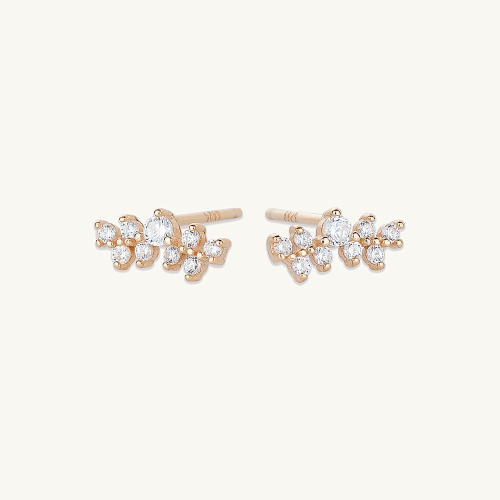 Starry Cluster Sapphire Stud Earrings - Camile & Stone