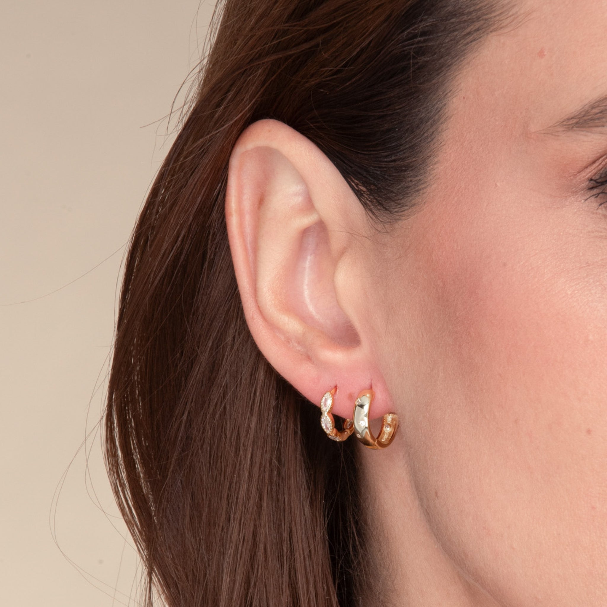 Starry Night Thick Huggie Earrings - Camile & Stone