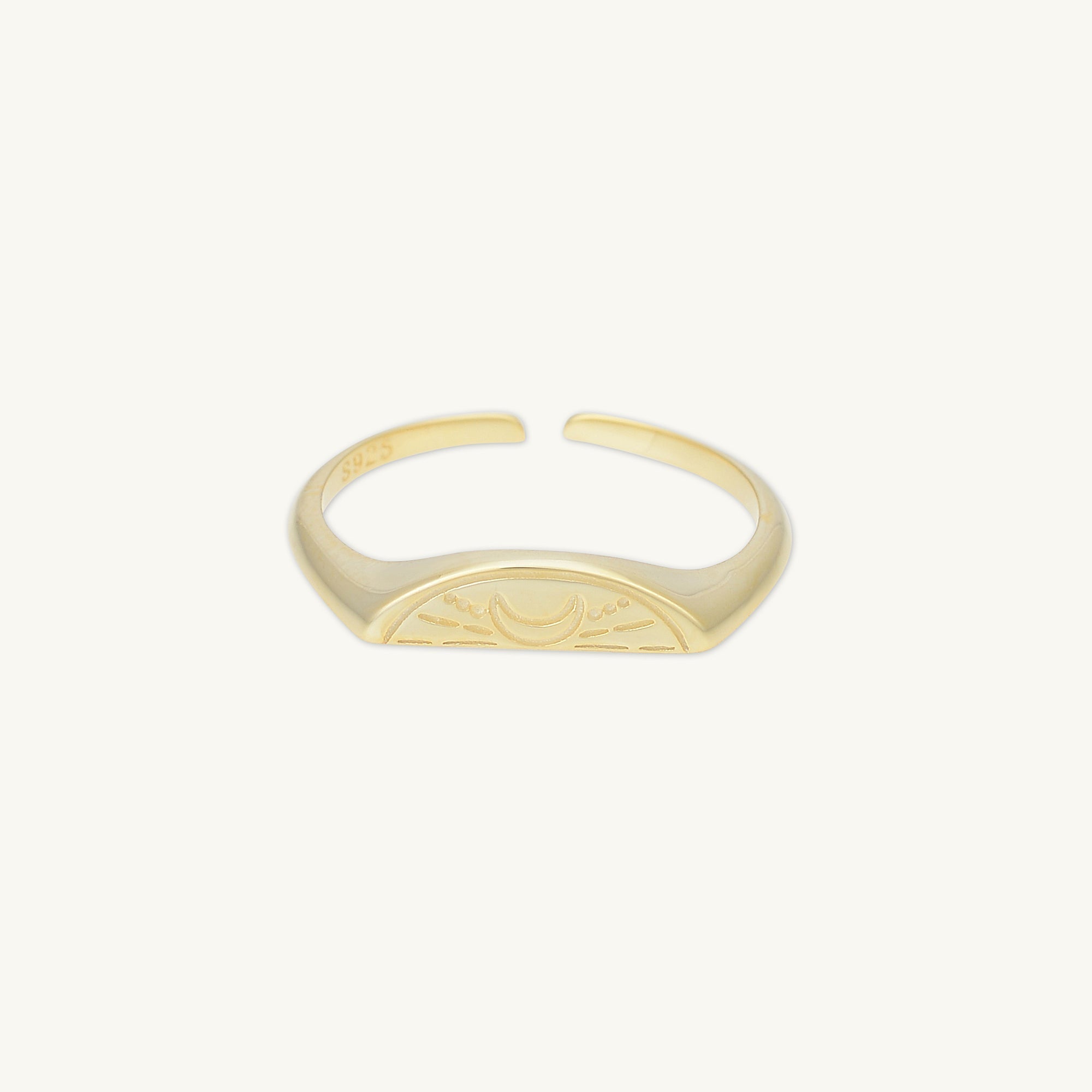 Sun & Moon Friendship Couple Twin Set Rings - Camile & Stone