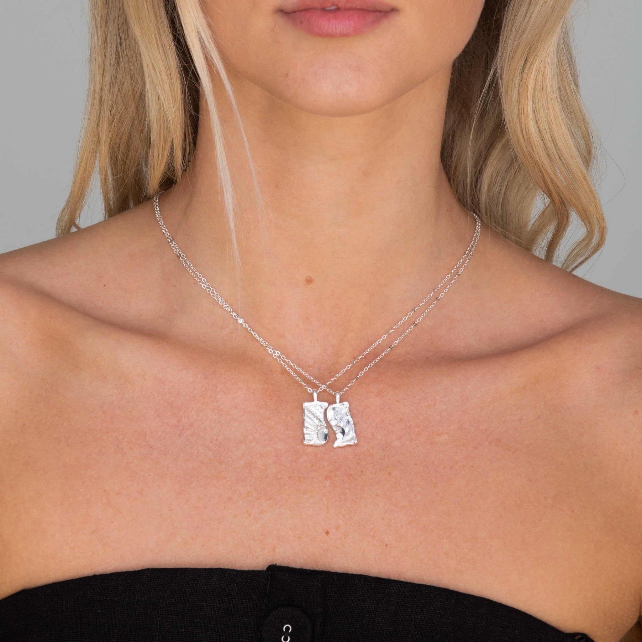 Sun & Moon Soulmate Necklace Set - Camile & Stone