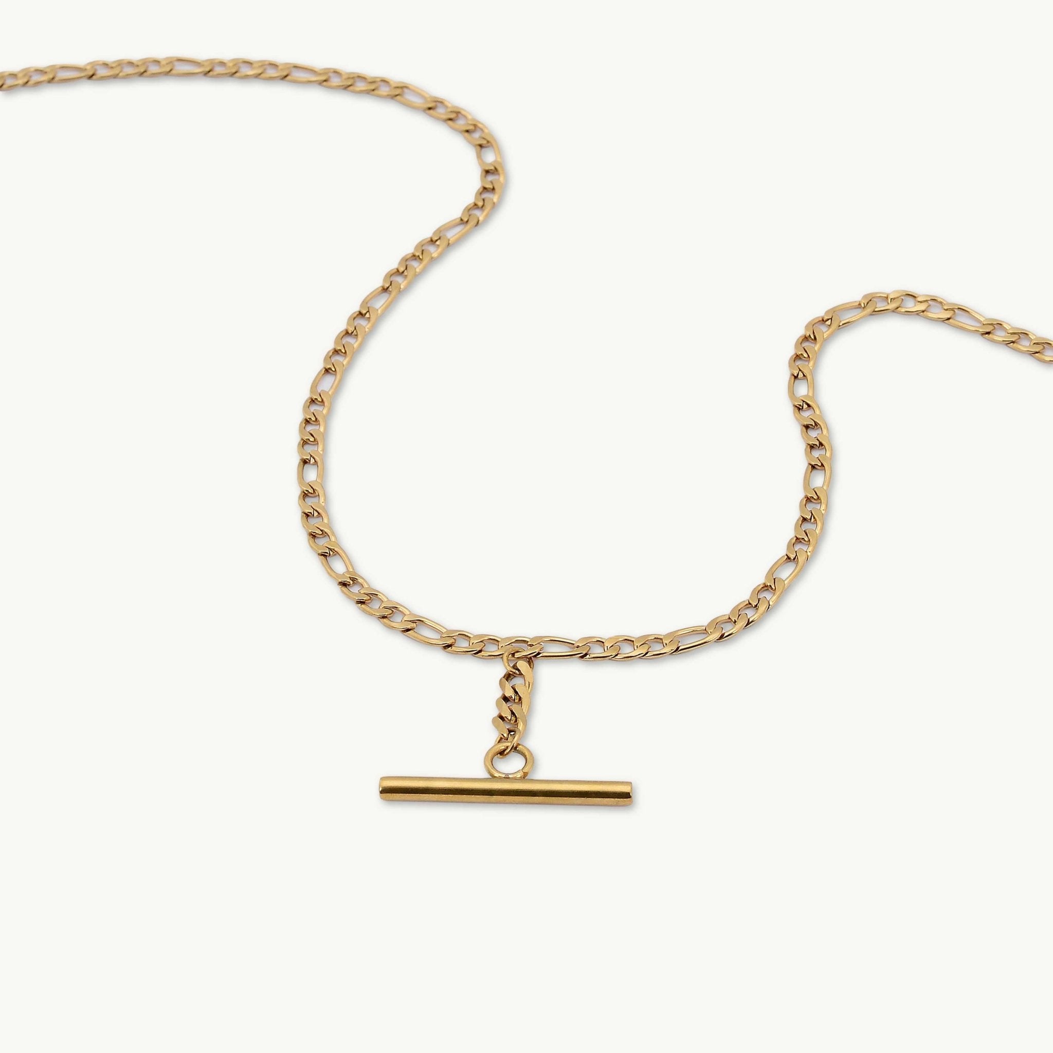 T Bar Figaro Necklace - Camile & Stone