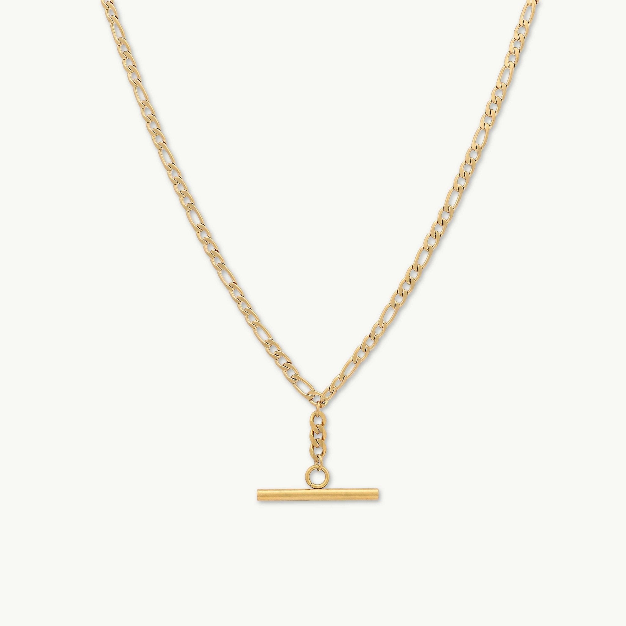 T Bar Figaro Necklace - Camile & Stone