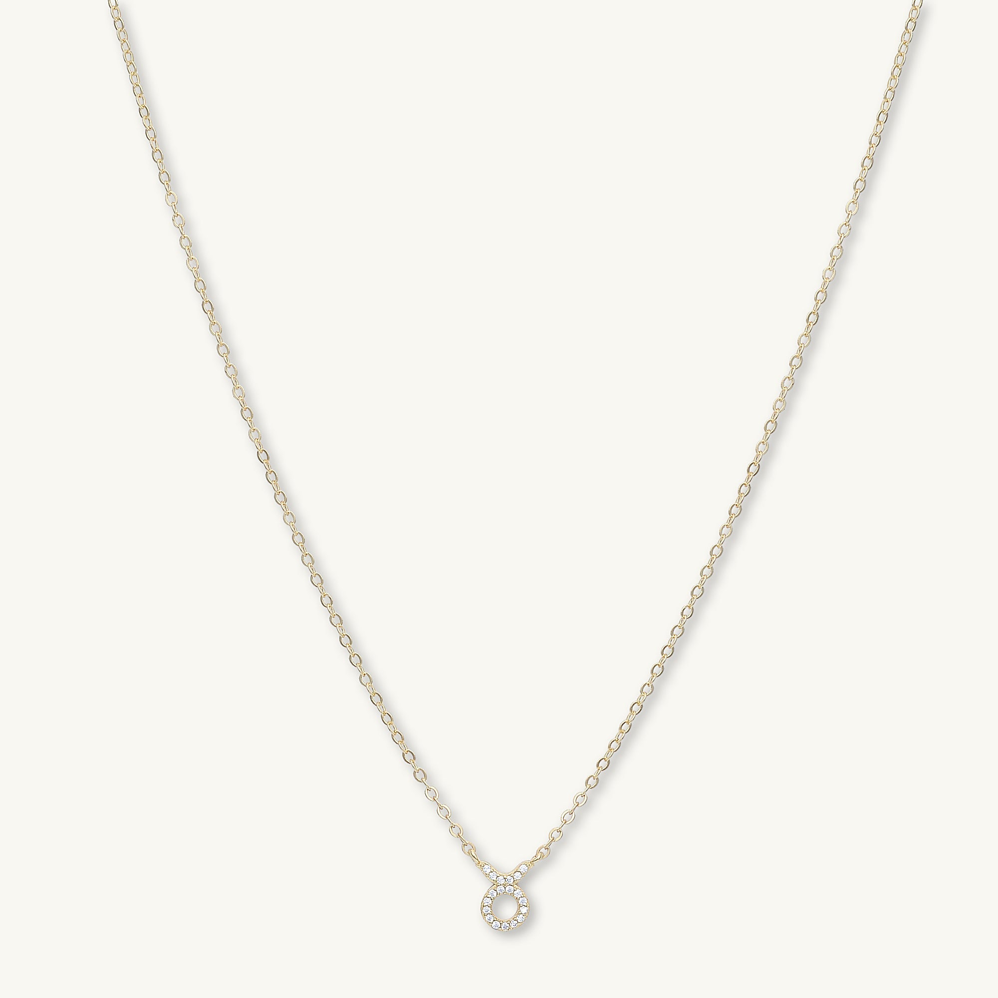 Taurus Sapphire Charm Zodiac Star Sign Necklace - Camile & Stone