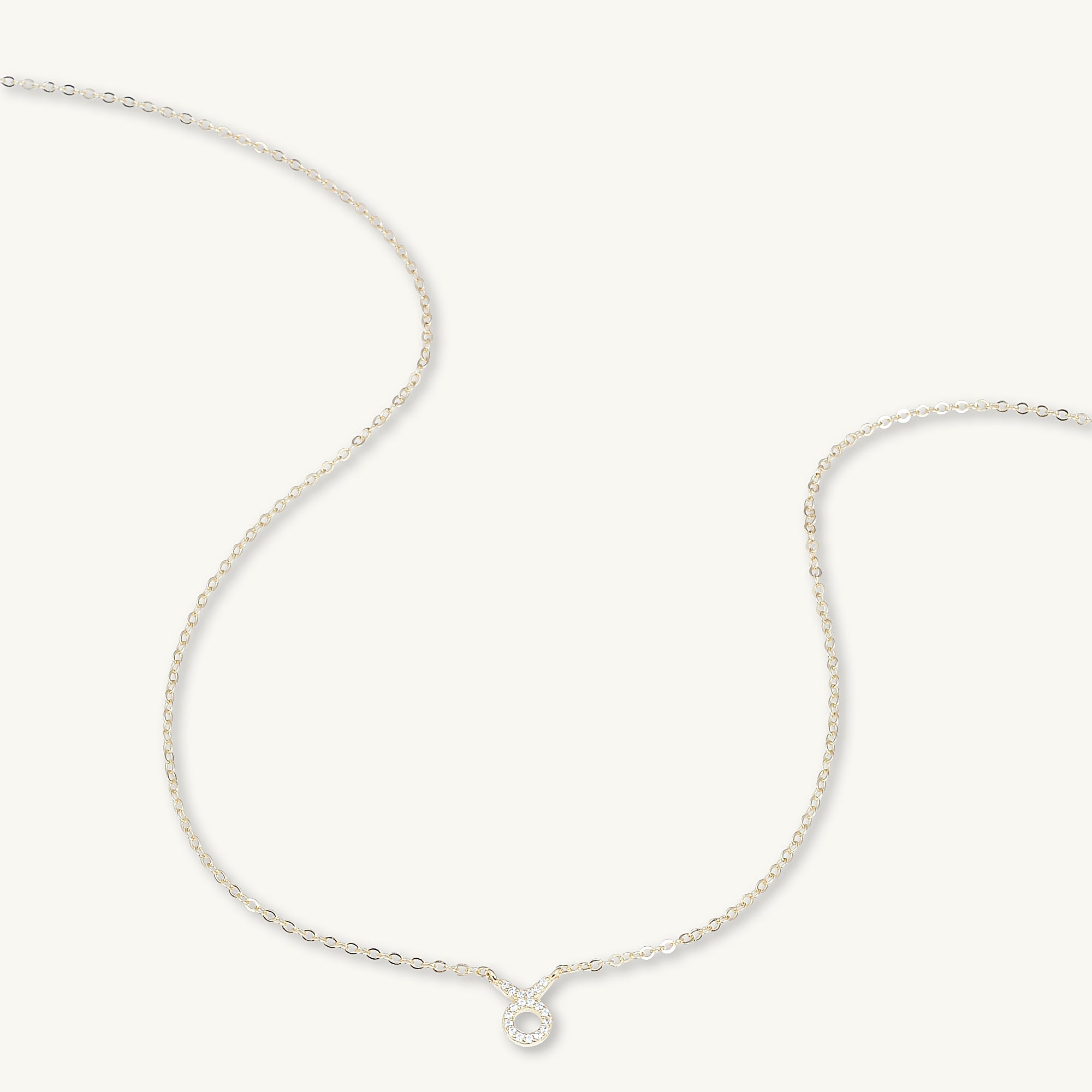 Taurus Sapphire Charm Zodiac Star Sign Necklace - Camile & Stone