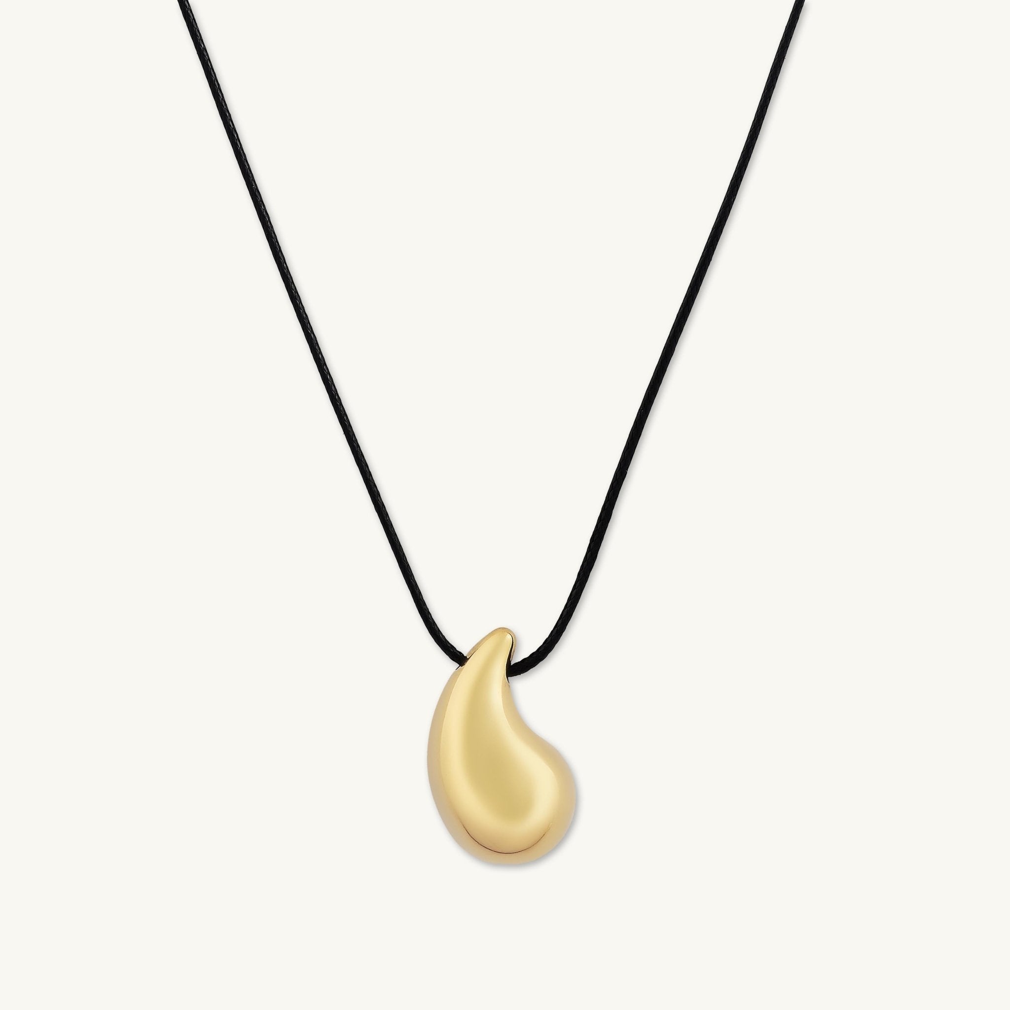 Teardrop Cord Statement Necklace - Camile & Stone