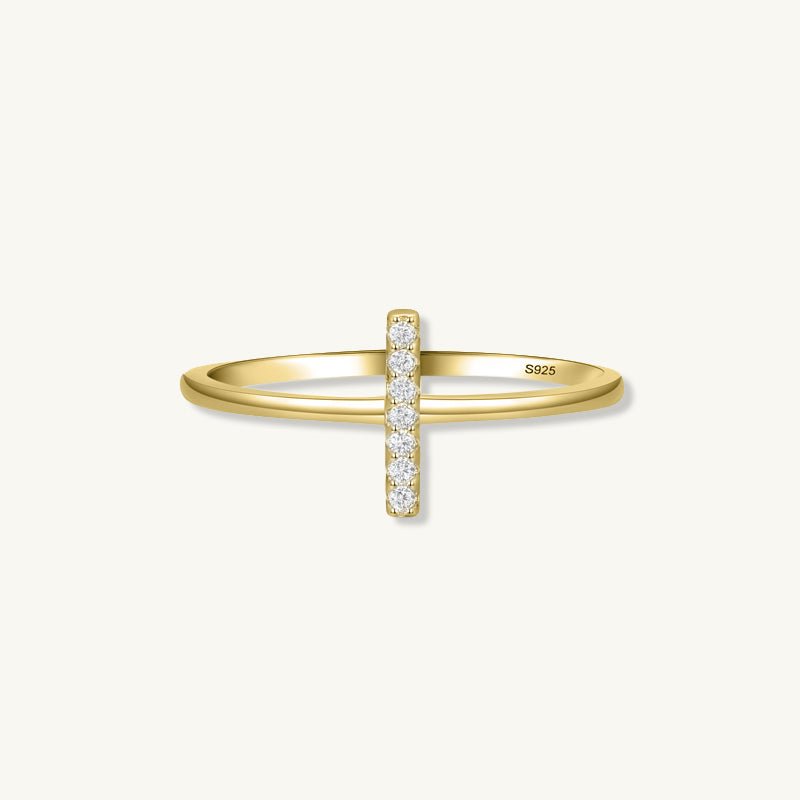 The Clara Cross Sapphire Engagement Ring - Camile & Stone