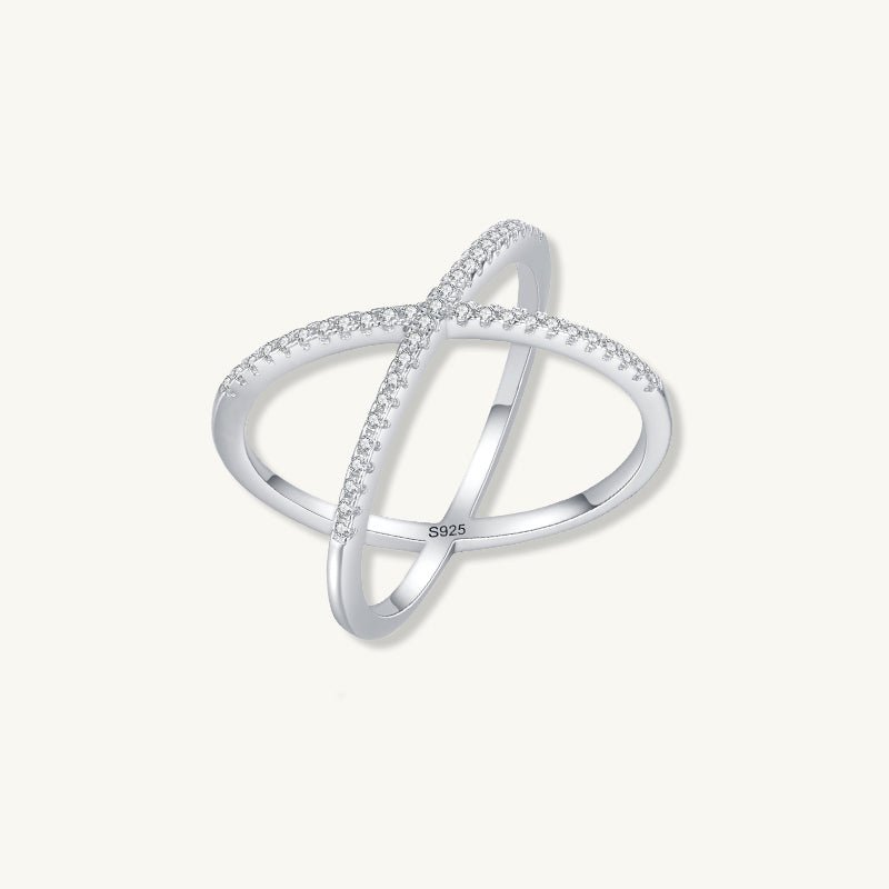 The Criss Cross Sapphire Engagement Ring - Camile & Stone